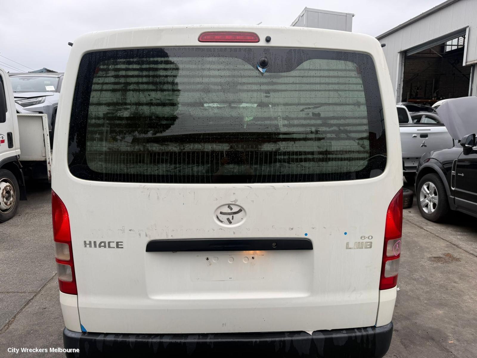 TOYOTA HIACE BOOTLID/TAILGATE, TAILGATE, TRH/KDH, LWB/SWB, NON WIPER/STOP LAMP/MIRROR & NON CAMERA TYPE, 08/2010 - 04/2019 - Image 1