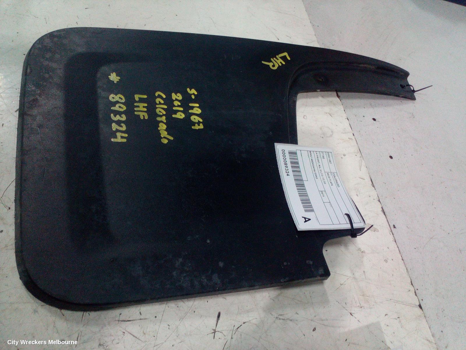 HOLDEN COLORADO MUD FLAPS, LH FRONT, RG, 01/2012 - 12/2020 - Image 2