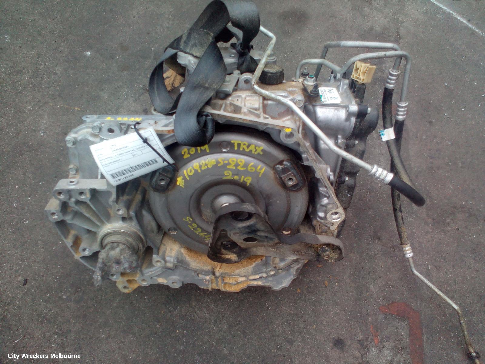 HOLDEN TRAX TRANS/GEARBOX, AUTO, PETROL, 1.4, TURBO, 7RCW TAG, TJ SERIES, 10/2016 - 12/2020 - Image 2