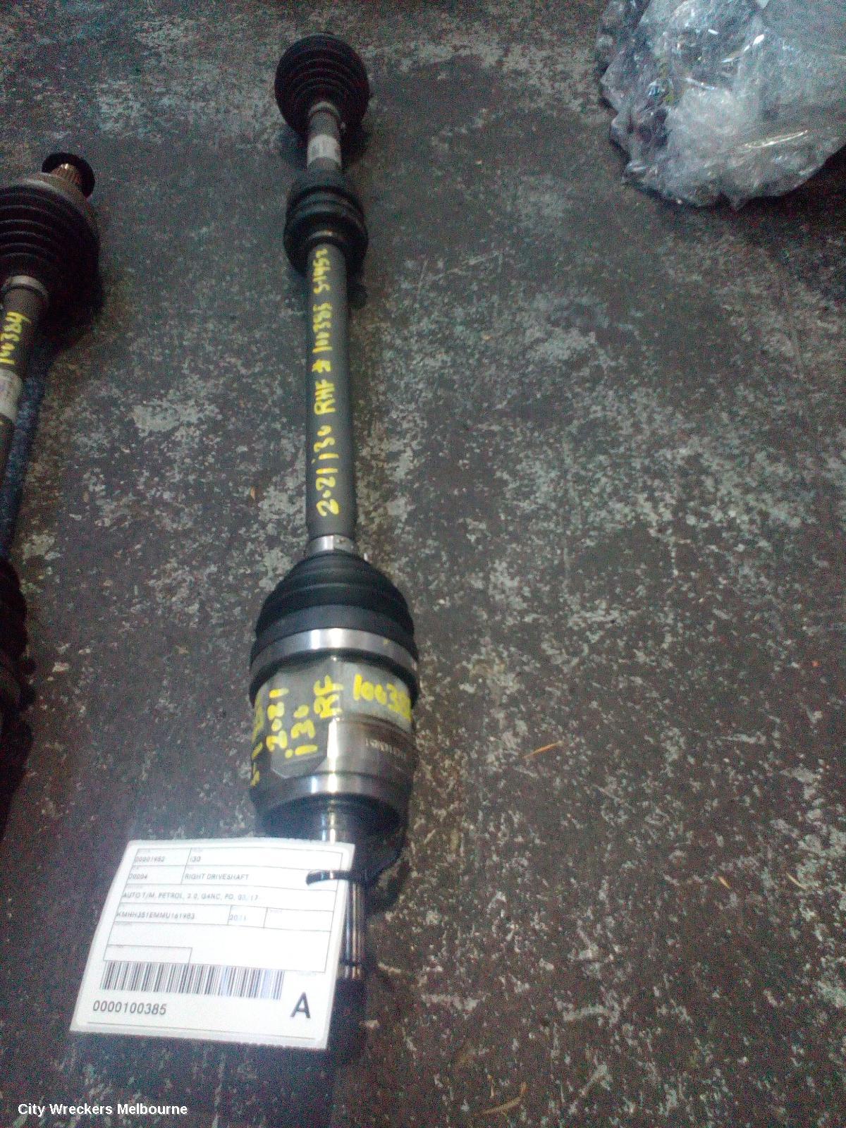 HYUNDAI I30 RIGHT DRIVESHAFT, AUTO T/M, PETROL, 2.0, G4NC, PD, 03/2017 ONWARDS - Image 1