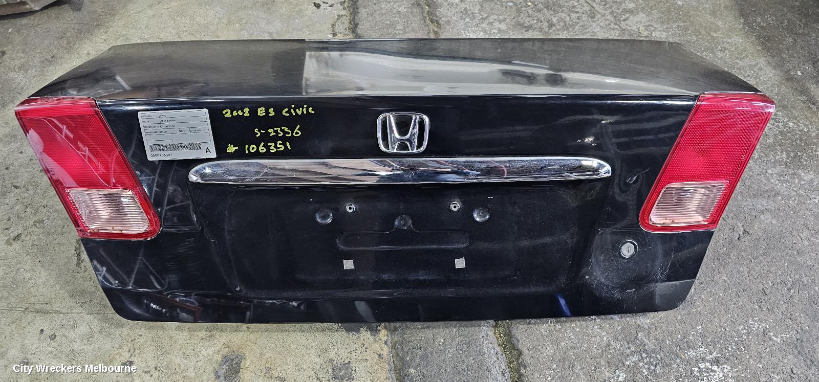 HONDA CIVIC BOOTLID/TAILGATE, BOOTLID, 7TH GEN, NON SPOILER, W/ KEY HOLE TYPE, 11/2000 - 12/2005 - Image 2