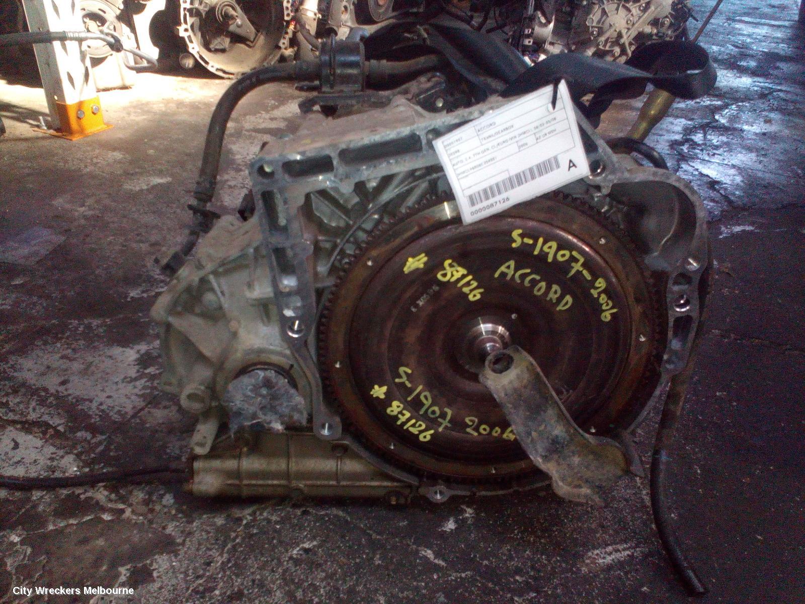 HONDA ACCORD TRANS/GEARBOX, AUTO, 2.4, 7TH GEN, CL/EURO (VIN JHMCL), 06/2003 - 03/2008 - Image 1