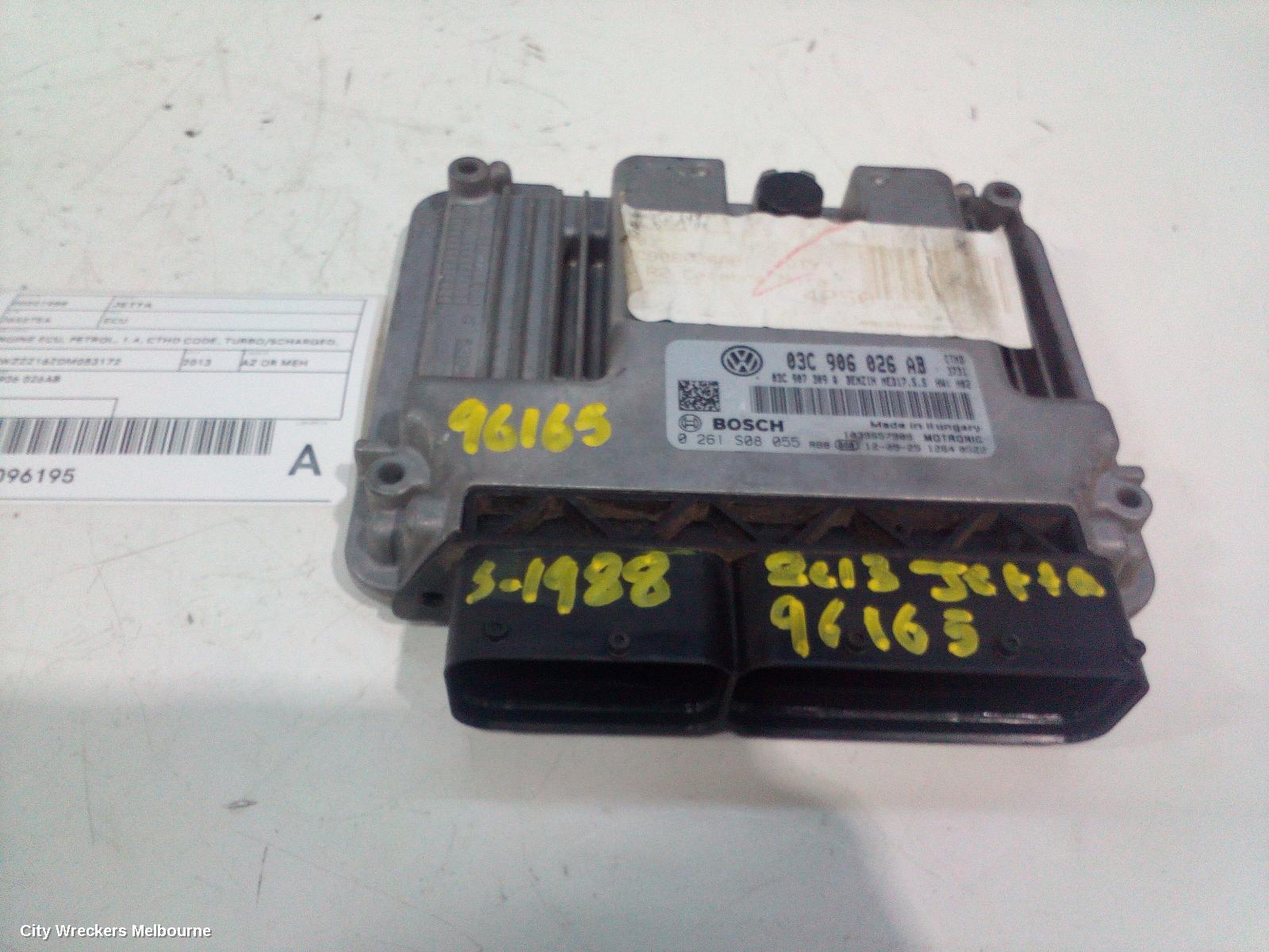 VOLKSWAGEN JETTA ECU, ENGINE ECU, PETROL, 1.4, CTHD CODE, TURBO/SCHARGED, ECU ONLY, 1B, 02/2011 - 12/2017 - Image 3