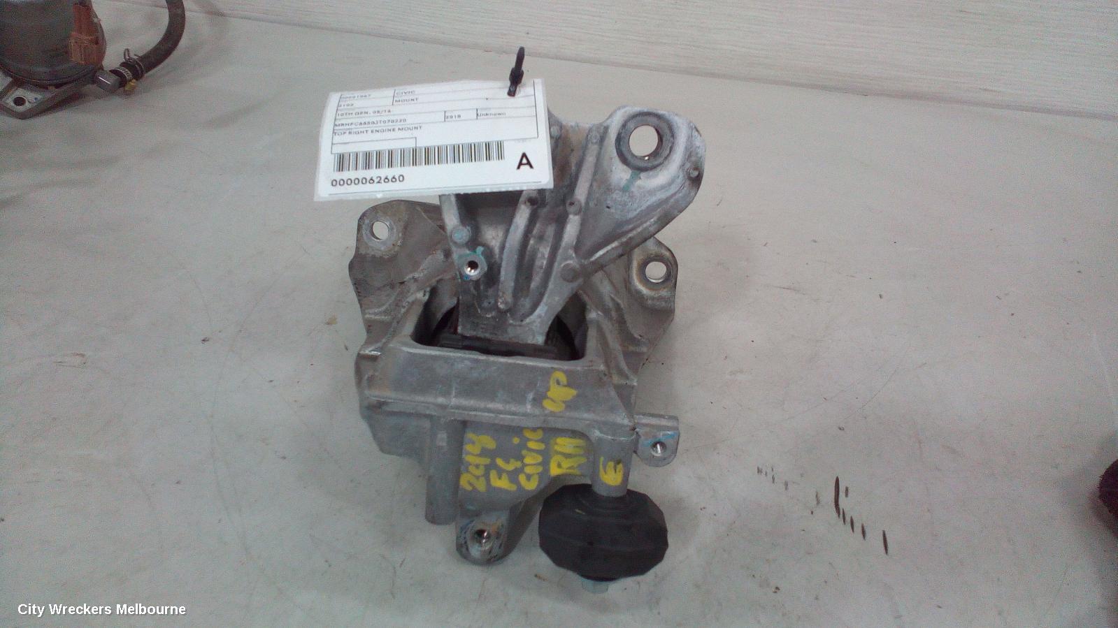 HONDA CIVIC MOUNT, 10TH GEN, 05/2016 - 08/2021 - Image 1