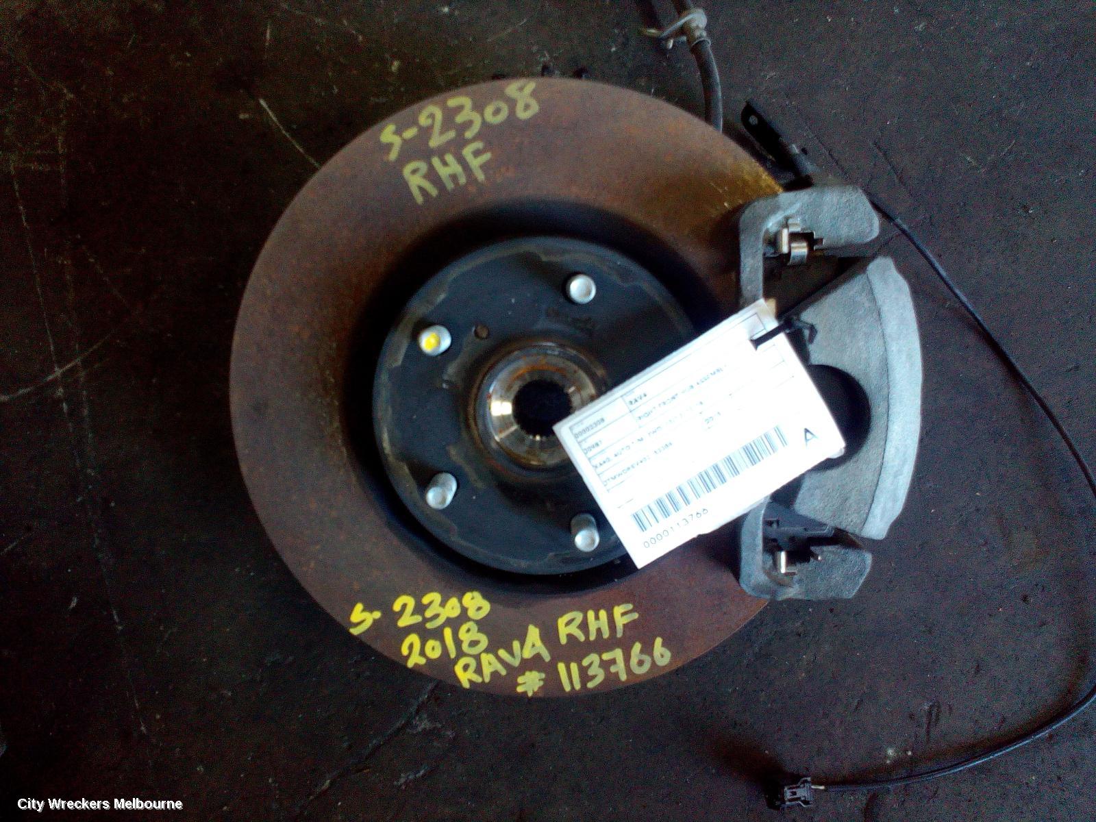 TOYOTA RAV4 RIGHT FRONT HUB ASSEMBLY, XA40, AUTO T/M, 2WD, 12/2012 - 12/2018 - Image 1