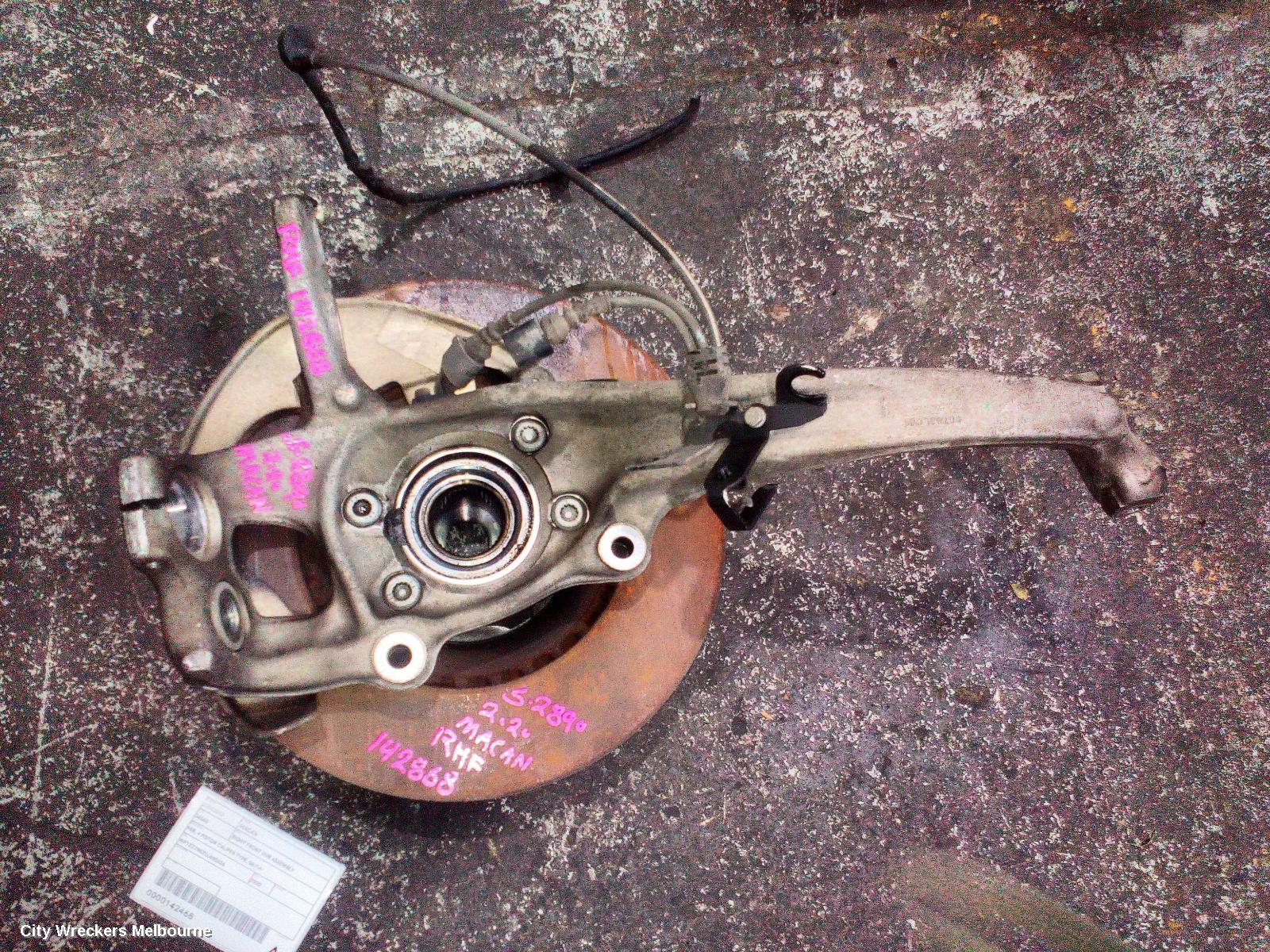 PORSCHE MACAN RIGHT FRONT HUB ASSEMBLY, 95B, 4 PISTON CALIPER TYPE, 06/2014 ONWARDS - Image 2