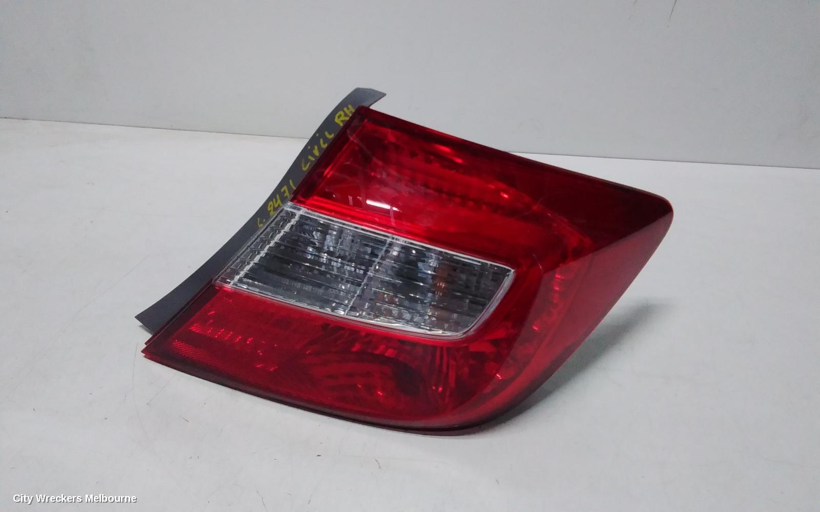 HONDA CIVIC RIGHT TAILLIGHT, 9TH GEN, SEDAN (VIN JHMFB/MRHFB), NON HYBRID, 02/2012 - 04/2016 - Image 1