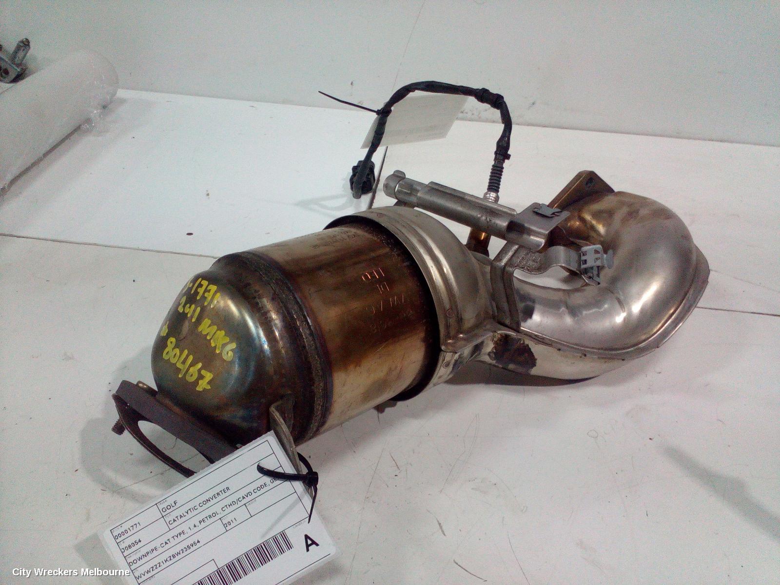 VOLKSWAGEN GOLF CATALYTIC CONVERTER, DOWNPIPE-CAT TYPE, 1.4, PETROL, CTHD/CAVD CODE, GEN 6, 12/2008 - 01/2016 - Image 3