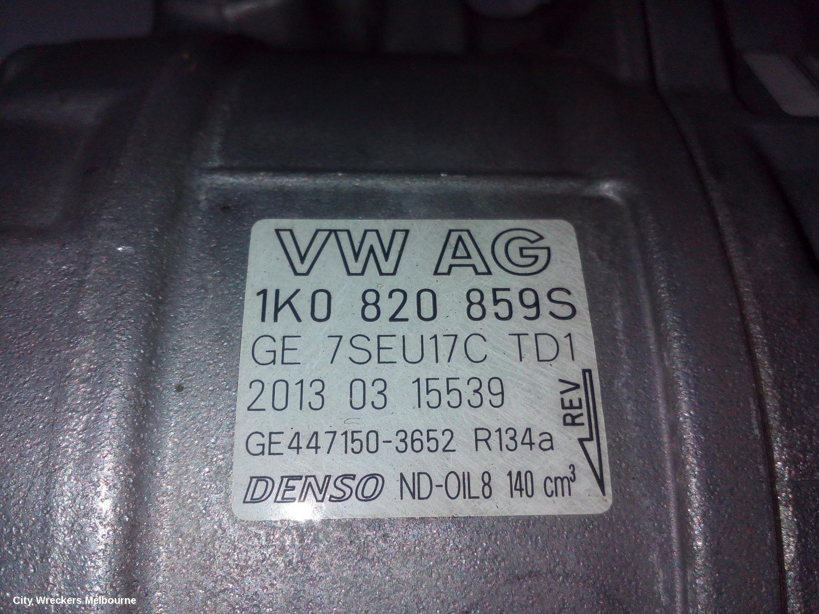 VOLKSWAGEN JETTA A/C COMPRESSOR, 1KM-1B, PETROL, DENSO BRAND (7SEU17C), 02/2006 - 12/2017 - Image 3