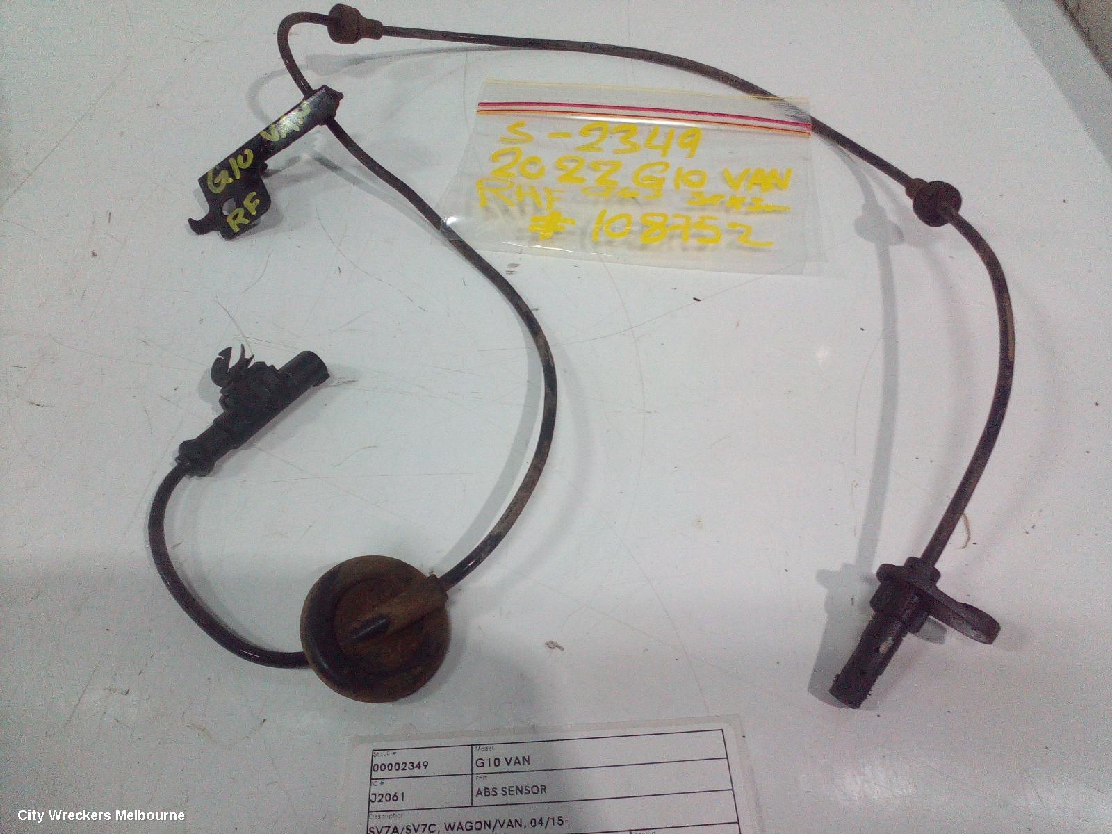 LDV G10 ABS SENSOR, SV7A/SV7C, WAGON/VAN, RH FRONT, 04/2015 ONWARDS - Image 2
