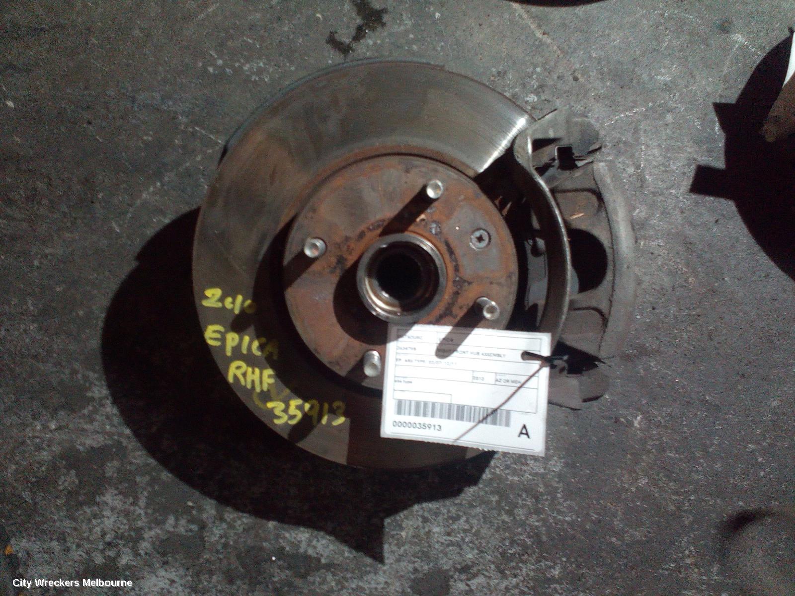 HOLDEN EPICA RIGHT FRONT HUB ASSEMBLY, EP, W/ ABS SENSOR TYPE, 02/2007 - 12/2011 - Image 1