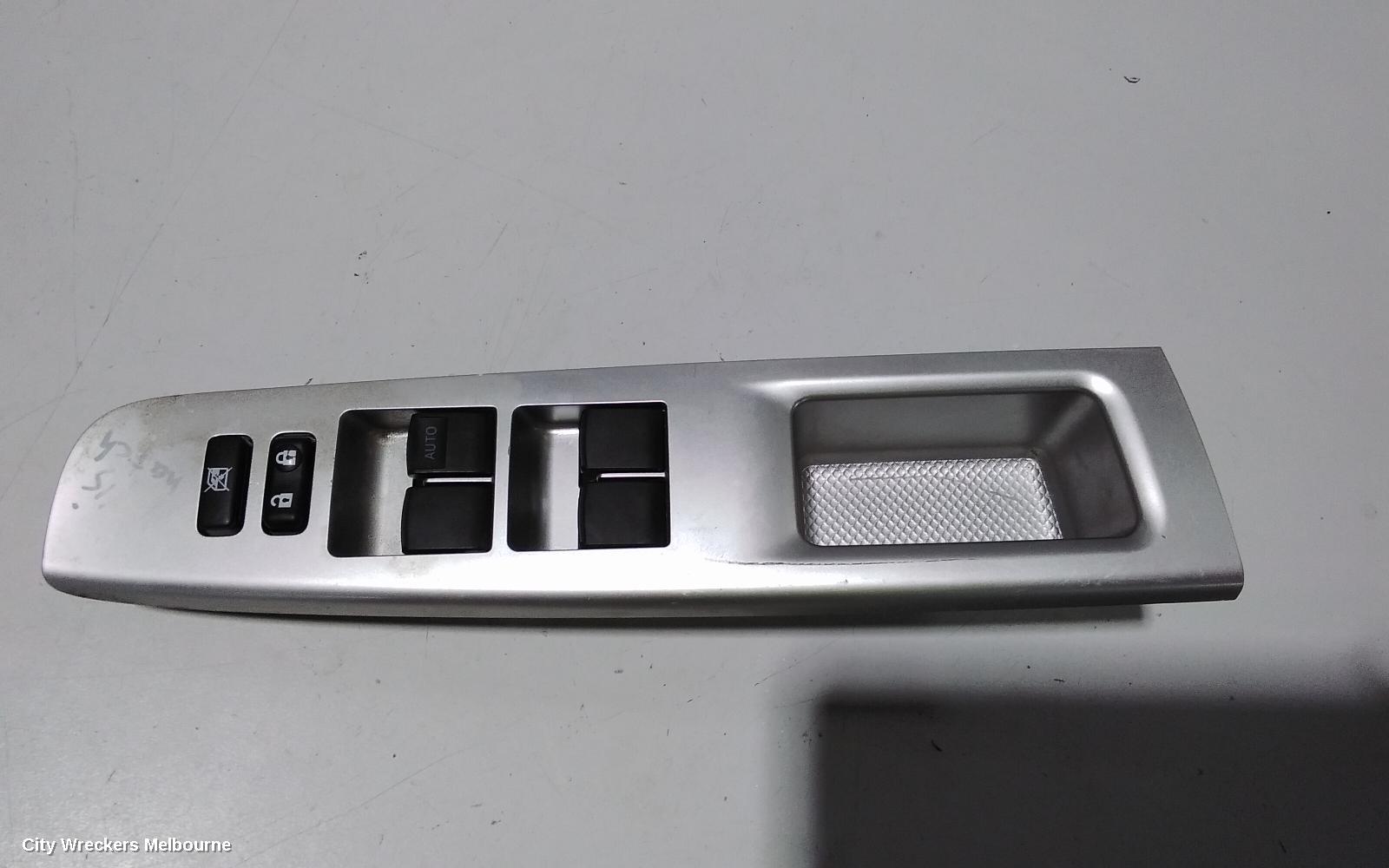 TOYOTA YARIS PWR DR WIND SWITCH, RH FRONT (MASTER SWITCH), 4 SWITCH TYPE, 5DR HATCH/SEDAN, NCP13#, 08/2011 - 12/2019 - Image 2