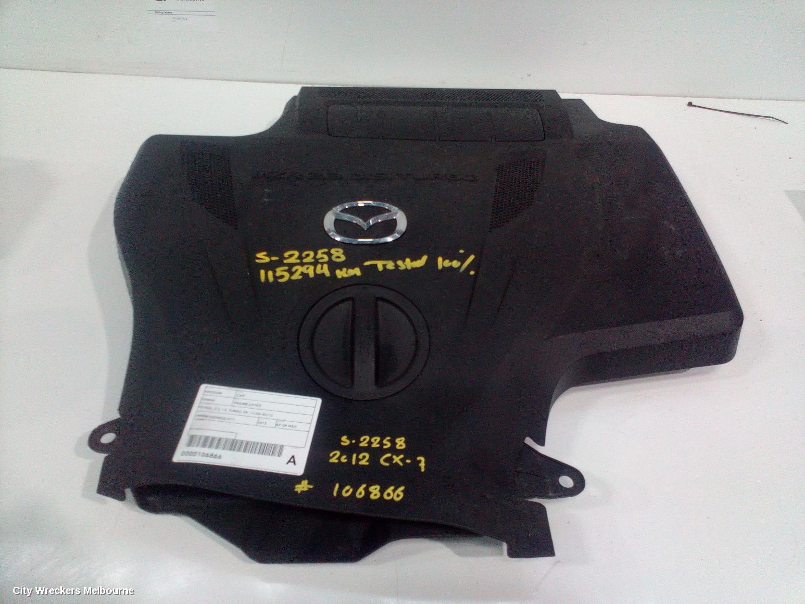MAZDA CX7 ENGINE COVER, PETROL, 2.3, L3, TURBO, ER, 11/2006 - 02/2012 - Image 2
