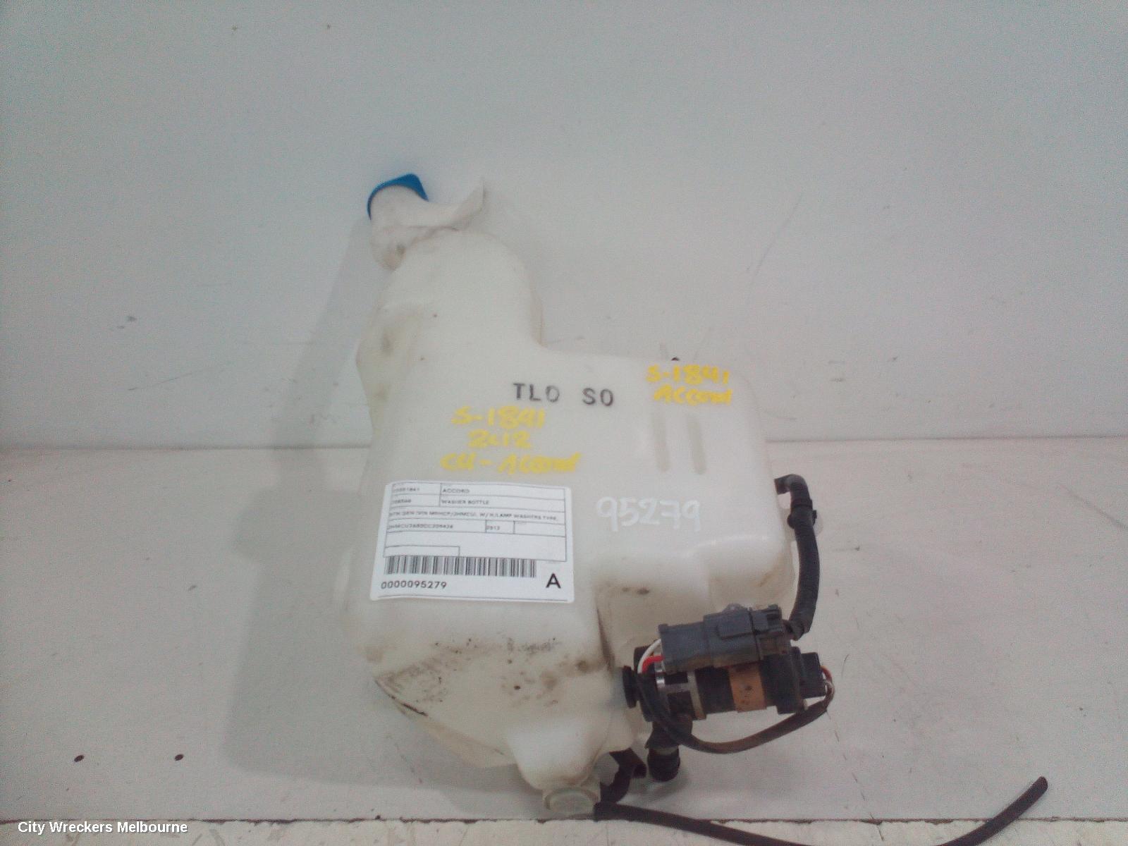 HONDA ACCORD WASHER BOTTLE, 8TH GEN (VIN MRHCP/JHMCU), W/ H/LAMP WASHERS TYPE, 02/2008 ONWARDS - Image 1