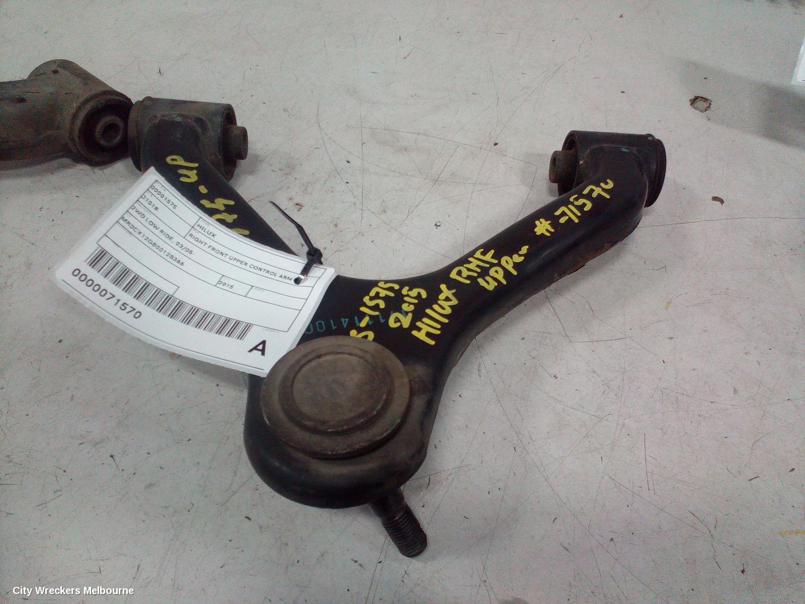 TOYOTA HILUX RIGHT FRONT UPPER CONTROL ARM, 2WD LOW RIDE, 03/2005 ONWARDS - Image 1