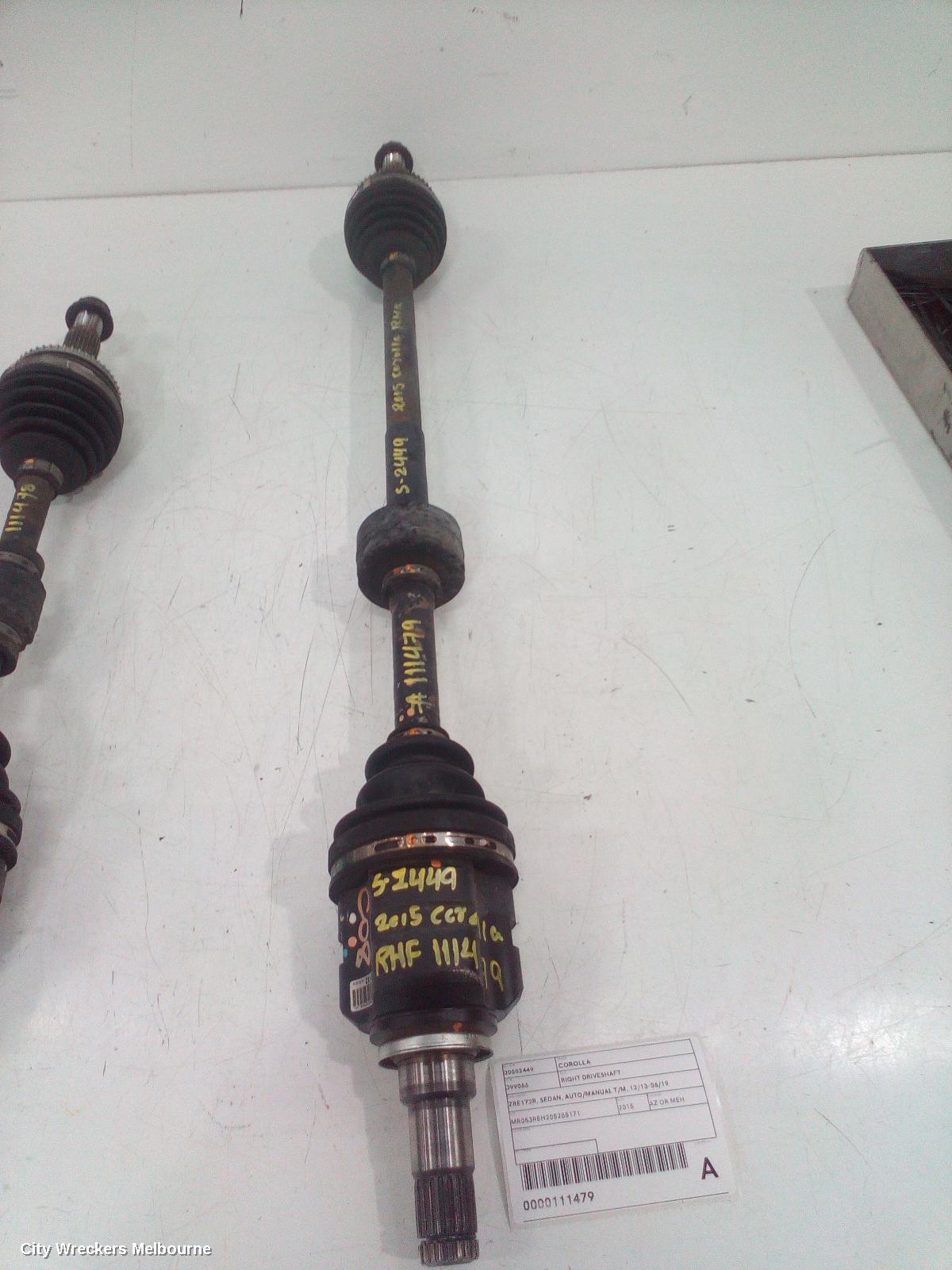 TOYOTA COROLLA RIGHT DRIVESHAFT, ZRE172R, SEDAN, AUTO/MANUAL T/M, 12/2013 - 06/2019 - Image 2