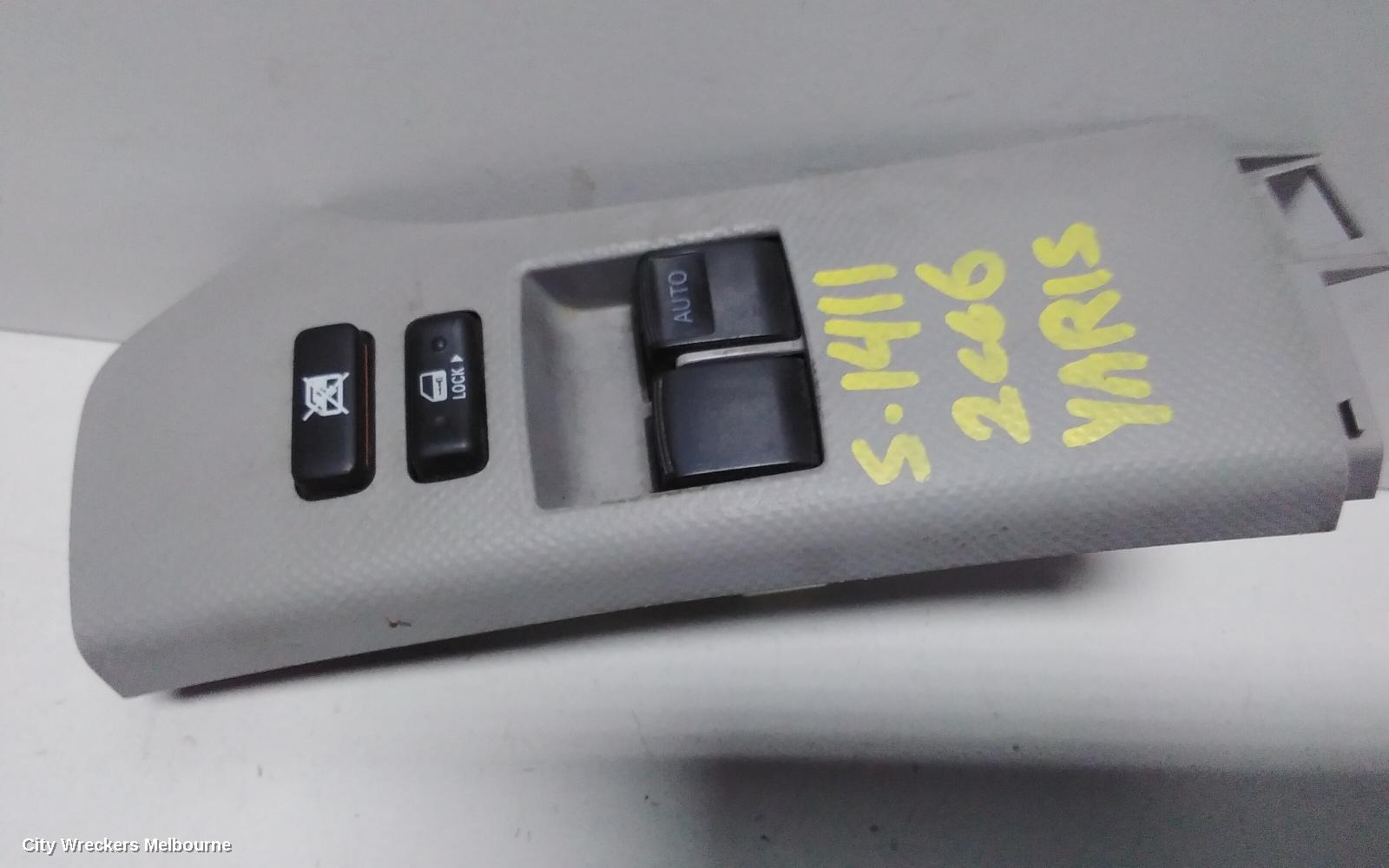 TOYOTA YARIS PWR DR WIND SWITCH, RH FRONT (MASTER SWITCH), 2 SWITCH TYPE, 3DR HATCH, NCP9#, 10/2005 - 07/2011 - Image 2