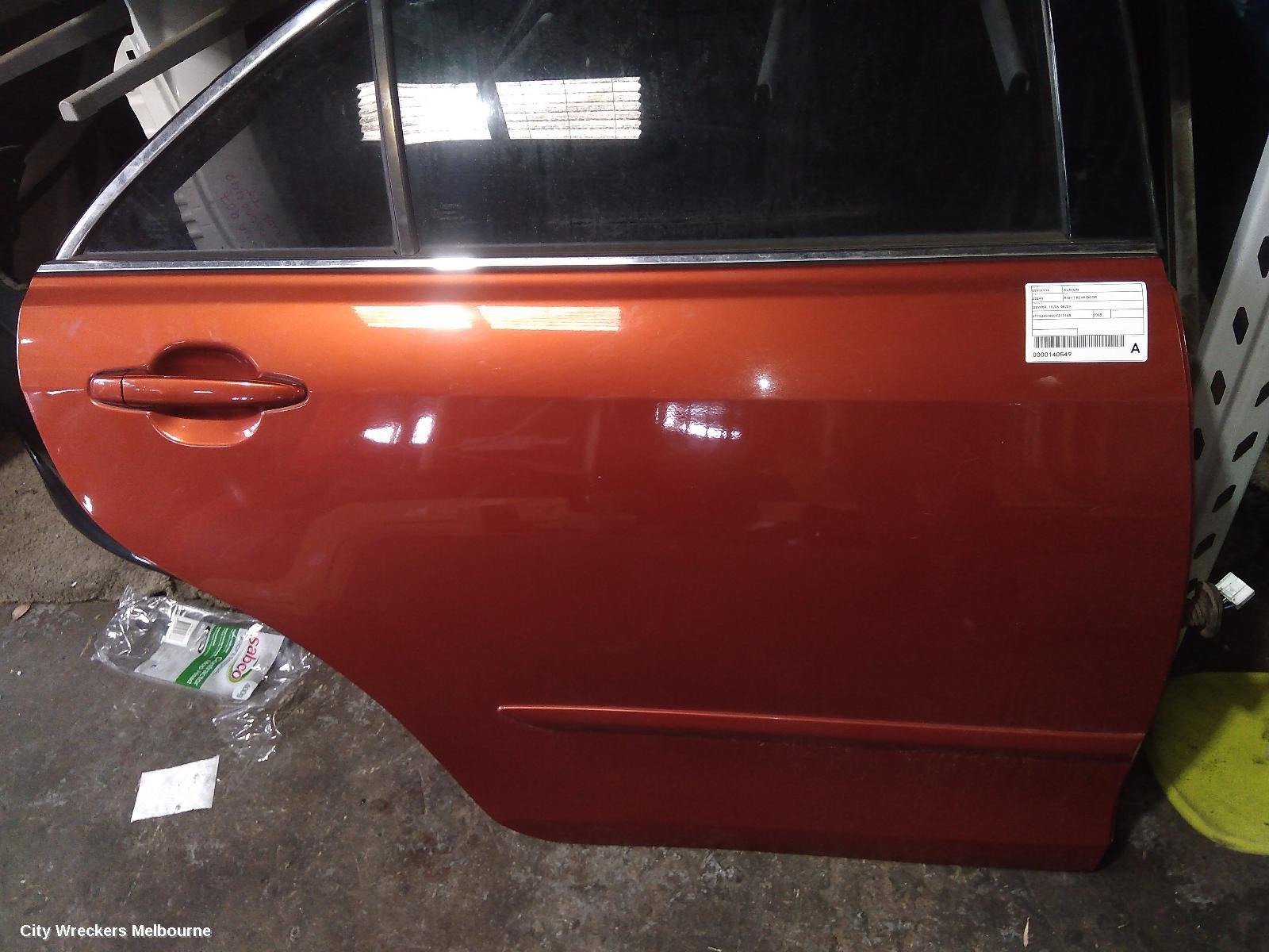 TOYOTA AURION RIGHT REAR DOOR, GSV40R, 10/2006 - 08/2009 - Image 3