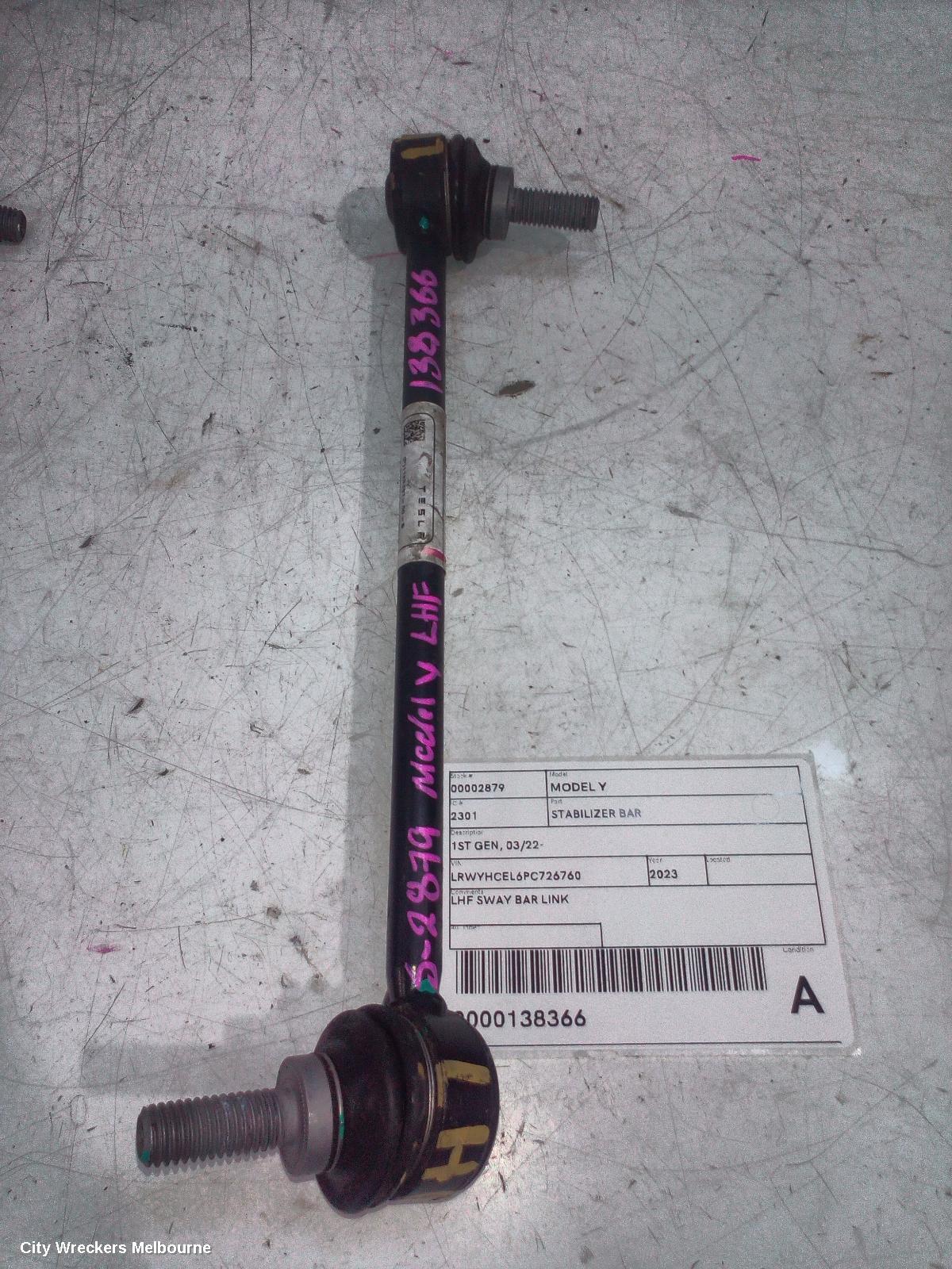 TESLA MODEL Y STABILISER BAR, 1ST GEN, 03/2022 ONWARDS - Image 1