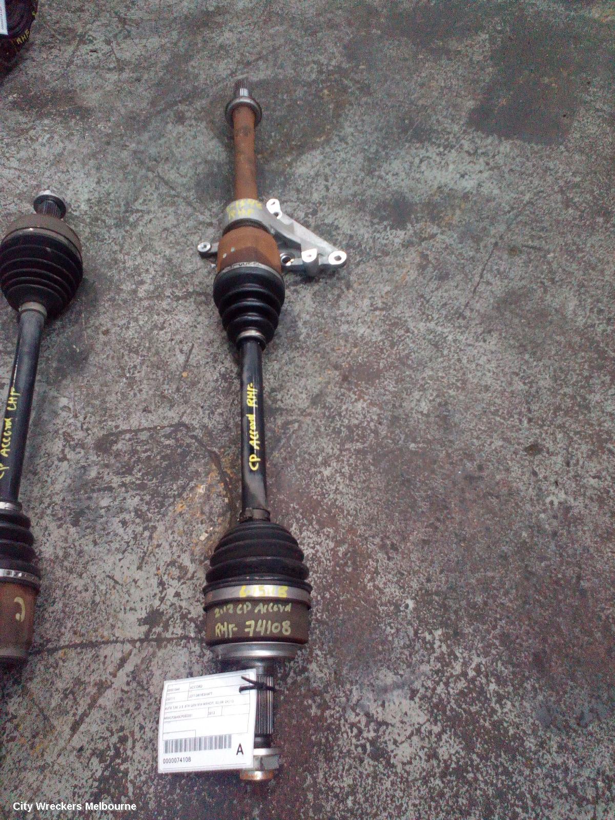 HONDA ACCORD LEFT DRIVESHAFT, AUTO T/M, 3.5, 8TH GEN (VIN MRHCP), 02/2008 - 04/2013 - Image 1