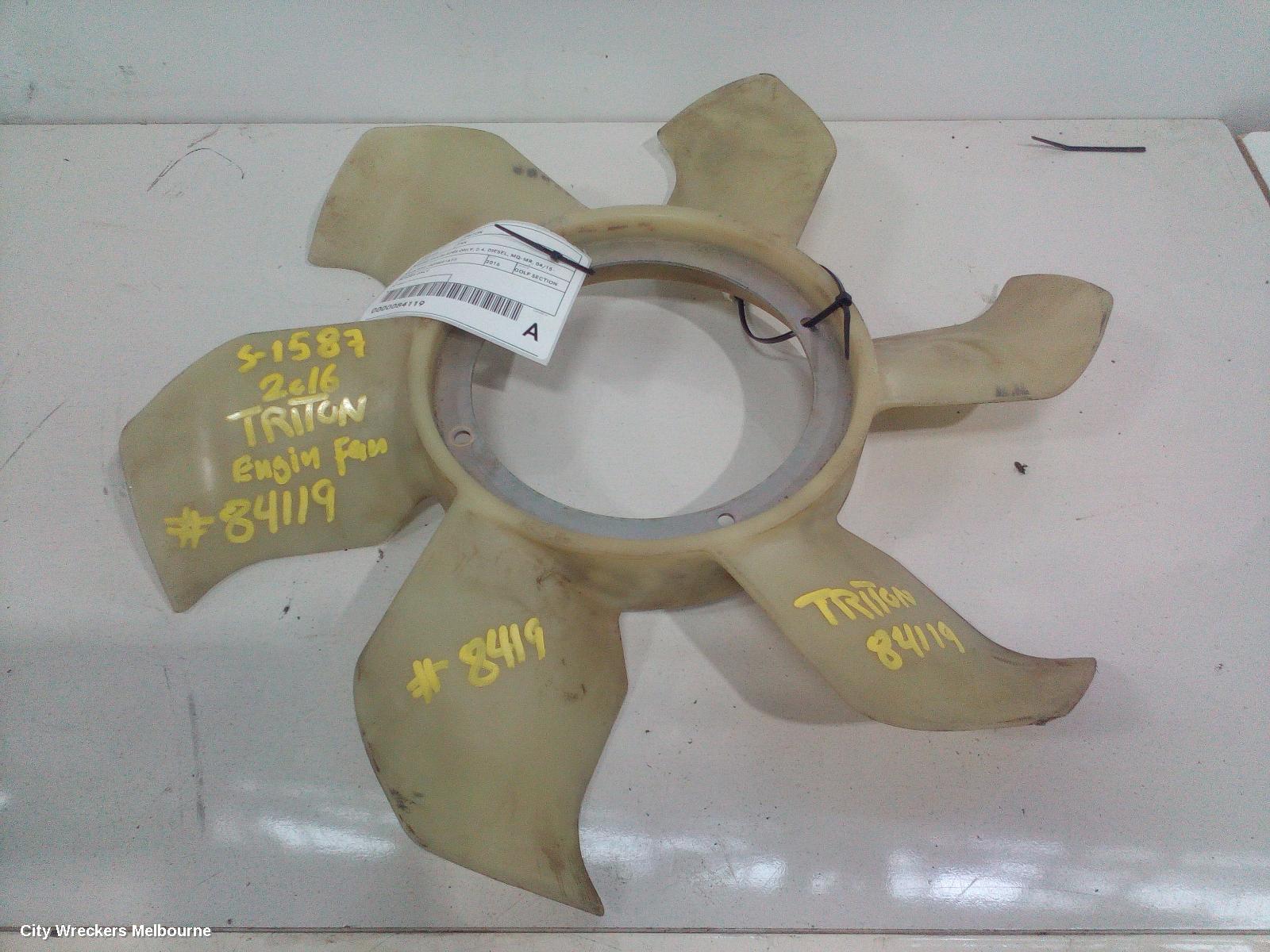 MITSUBISHI TRITON FAN, ENGINE FAN-BLADES ONLY, 2.4, DIESEL, MQ-MR, 04/2015 ONWARDS - Image 2