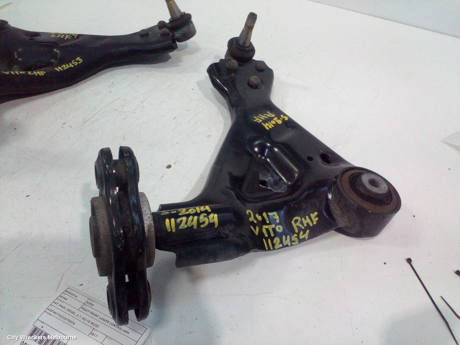 MERCEDES VITO RIGHT FRONT LOWER CONTROL ARM, 447, RWD, DIESEL, 2.1, 03/2015 - 02/2022 - Image 2