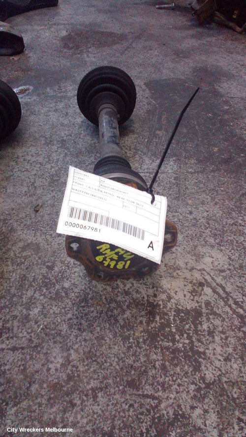 AUDI A4 RIGHT DRIVESHAFT, FRONT, 1.8/2.0/3.0, PETROL, B8 8K, 02/2008 - 06/2012 - Image 1
