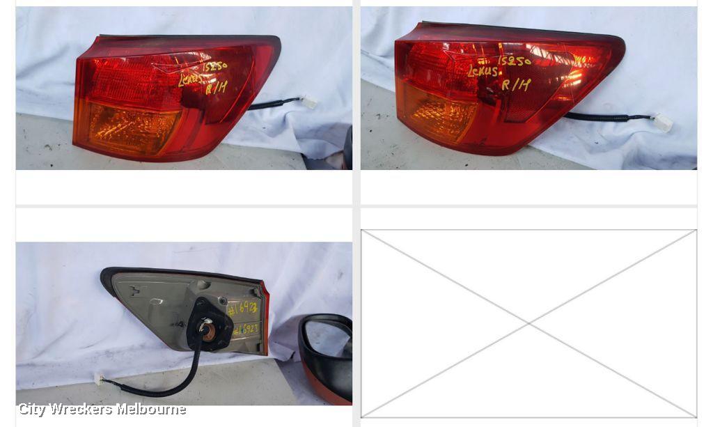 LEXUS IS250/IS250C RIGHT TAILLIGHT, IS250, GSE20R, SEDAN, VERTICAL TYPE, 11/2005 - 09/2008 - Image 1