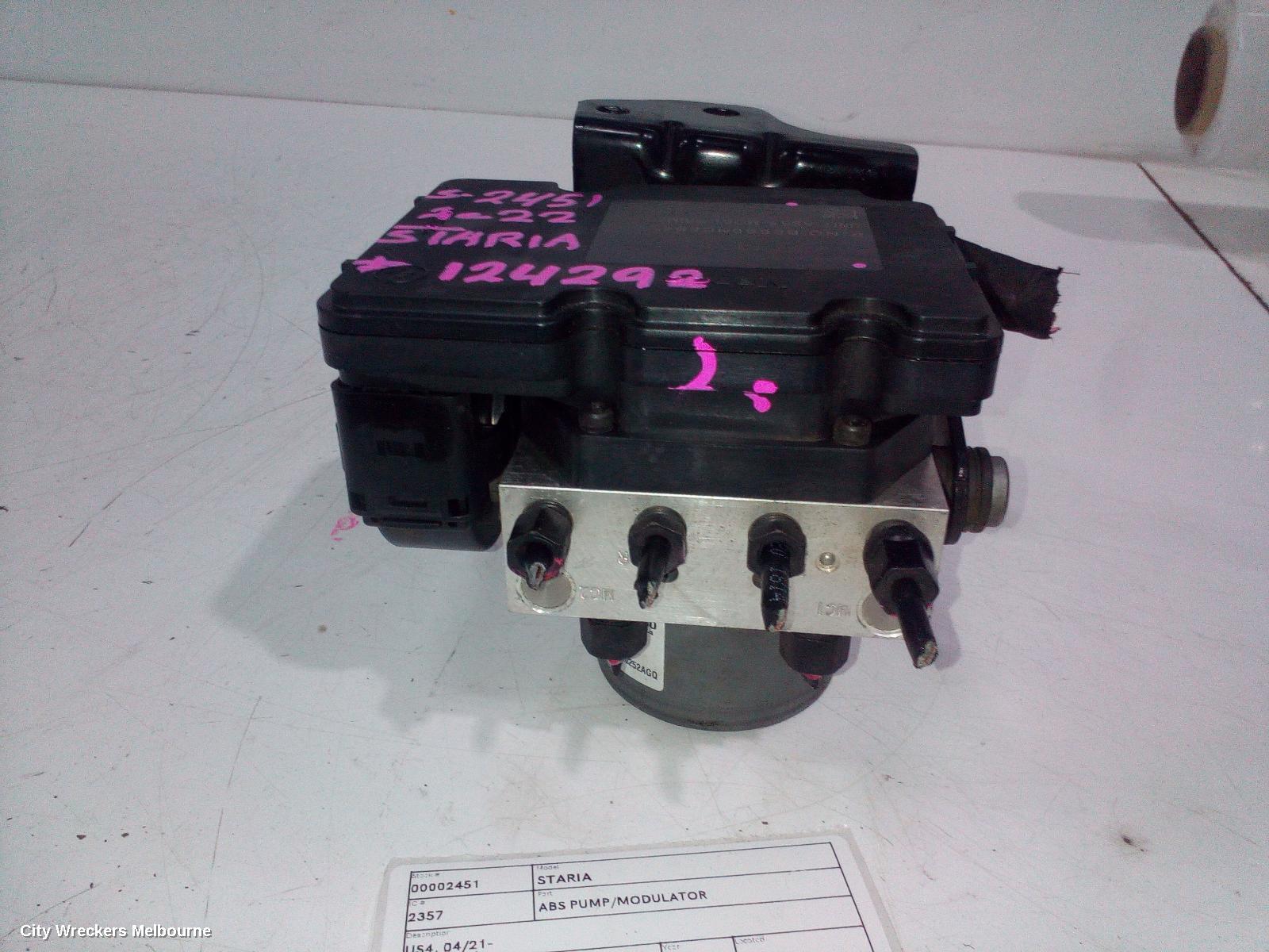 HYUNDAI STARIA ABS PUMP/MODULATOR, US4, 04/2021 ONWARDS - Image 2