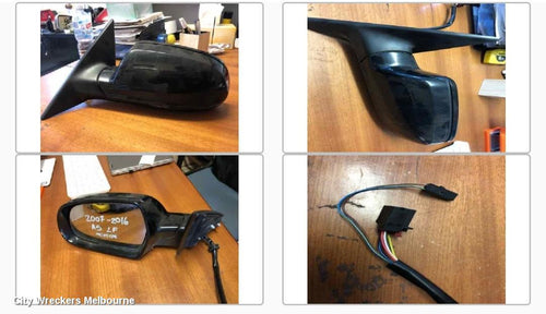 AUDI A5 LEFT DOOR MIRROR, 8T, A5, HATCH, MANUAL FOLD, HEATED, NON LANE CHANGE ASSIST TYPE (6XD/7Y0), 10/2009 - 11/2016 - Image 1