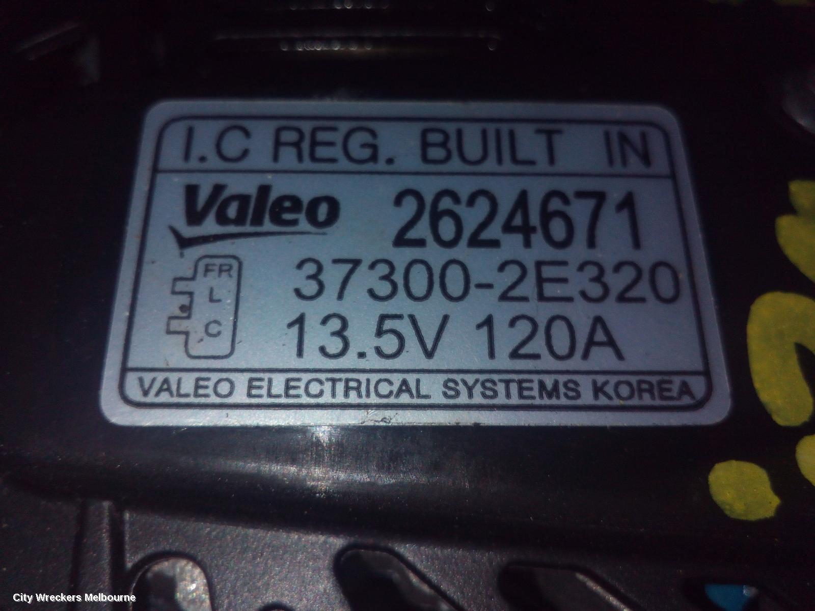 HYUNDAI I30 ALTERNATOR, PETROL, 2.0, G4NC, PD, HATCH (S. KOREA VIN KMHH), 03/2017 ONWARDS - Image 1