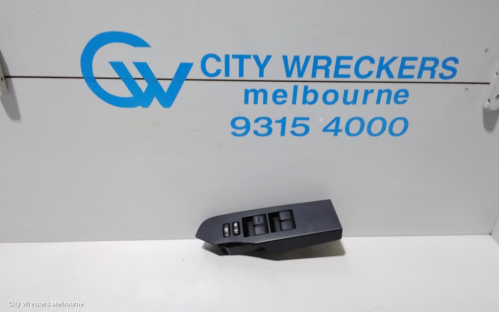 TOYOTA COROLLA PWR DR WIND SWITCH, RH FRONT (MASTER SWITCH), ZRE182R, HATCH, STANDARD, 03/2015 - 06/2018 - Image 1