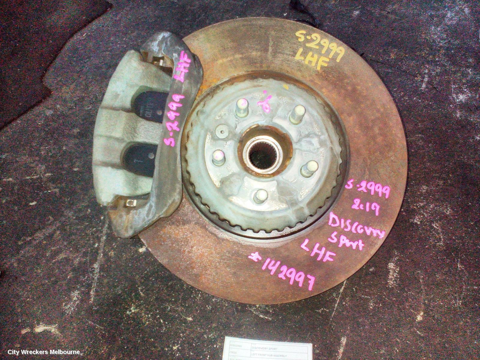 LAND ROVER DISCOVERY SPORT LEFT FRONT HUB ASSEMBLY, L550, PETROL, 07/2019 ONWARDS - Image 1