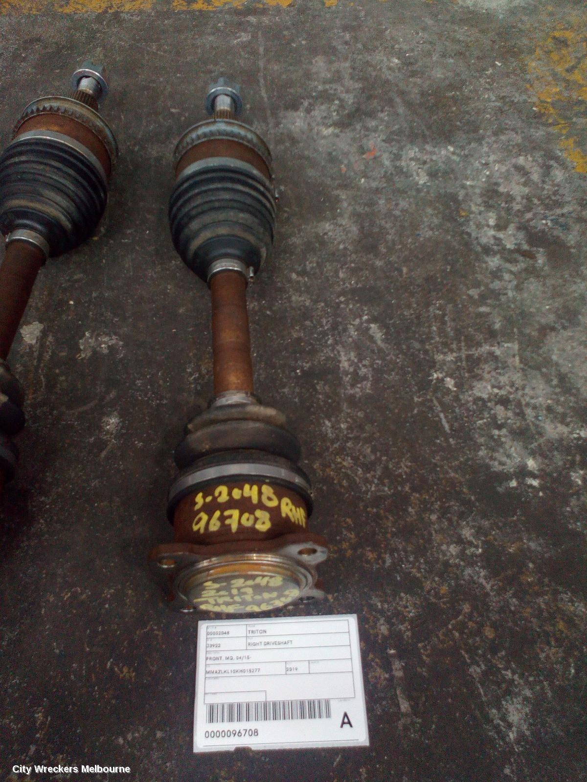 MITSUBISHI TRITON RIGHT DRIVESHAFT, FRONT, MQ, 04/2015 ONWARDS - Image 2