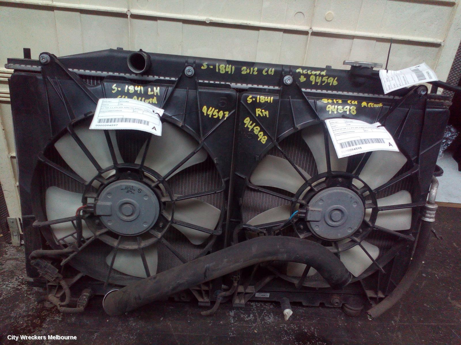 HONDA ACCORD FAN, A/C FAN, 2.4, 8TH GEN, EURO (VIN JHMCU), 06/2008 - 12/2015 - Image 2