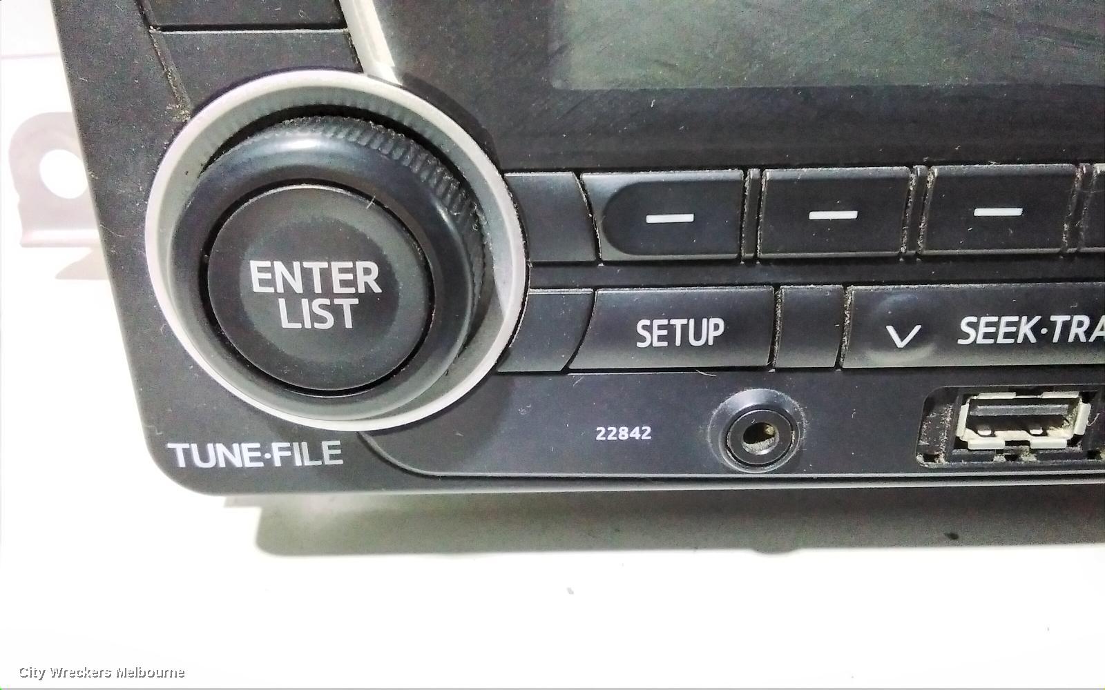 TOYOTA YARIS RADIO/CD/DVD/SAT/TV, SINGLE DISC CD PLAYER (P/N ON FACE 22842), NCP13#, 08/2011 - 12/2019 - Image 3