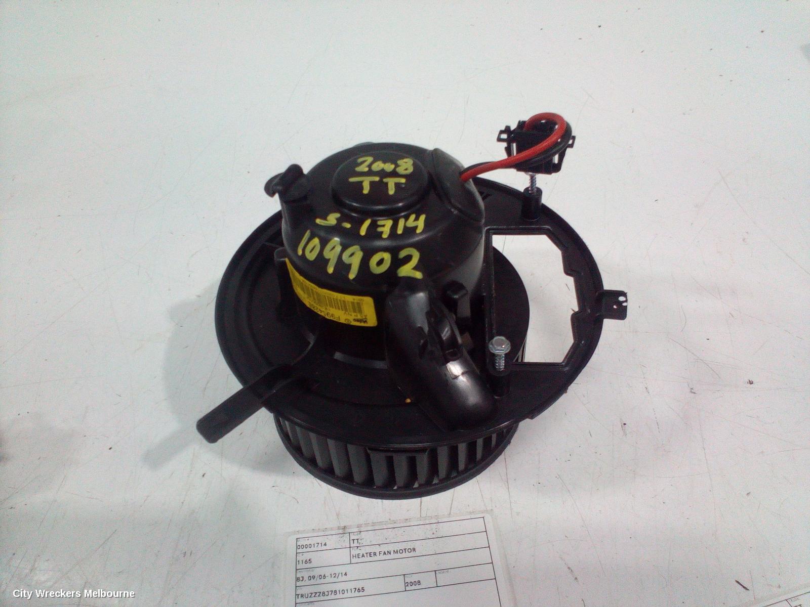AUDI TT HEATER FAN MOTOR, 8J, 09/2006 - 12/2014 - Image 2