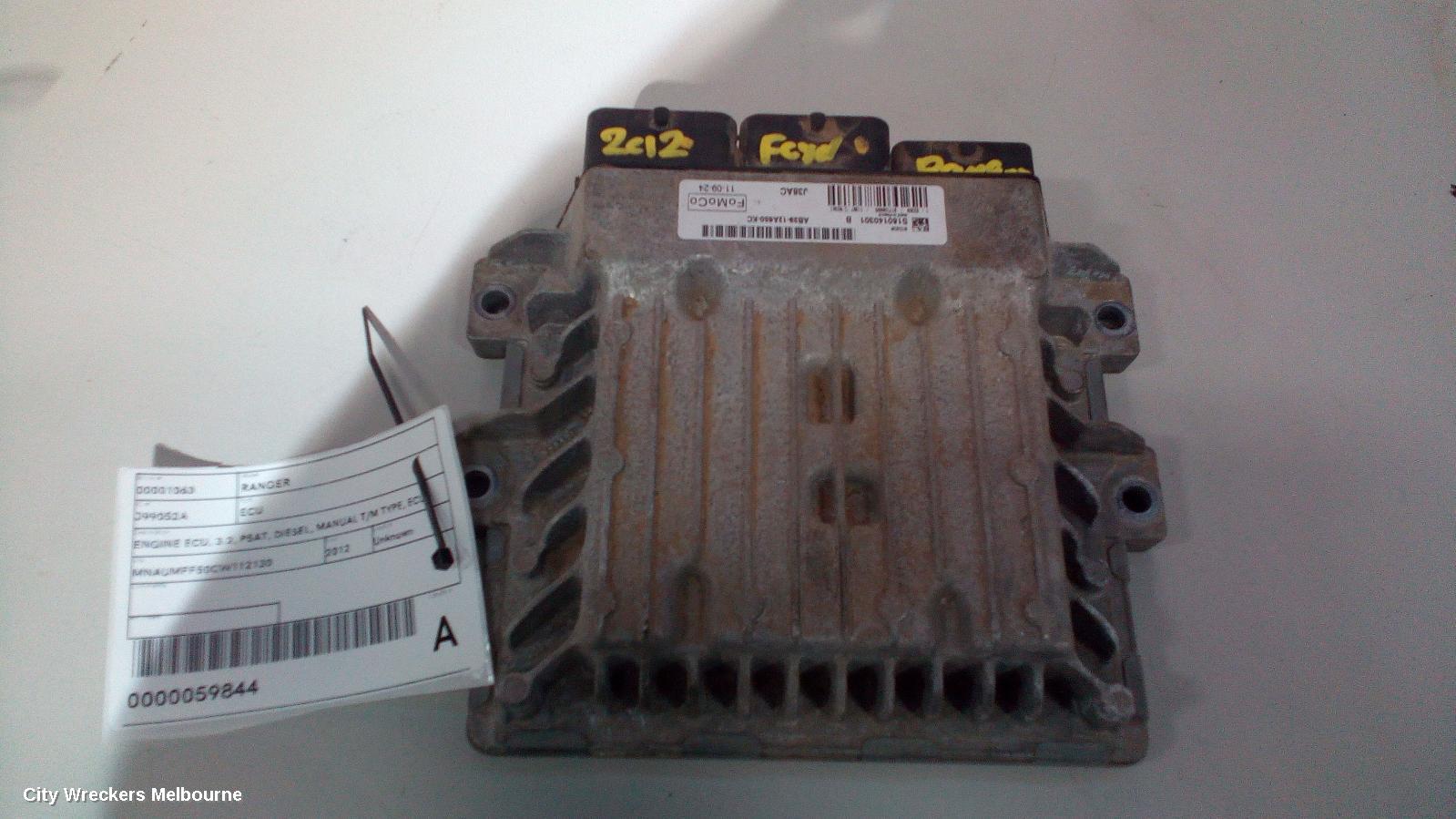 FORD RANGER ECU, ENGINE ECU, 3.2, P4AT, DIESEL, SEC SET (ECU/IMM/READER/KEY), P/N AB3912A650KC, PX, 06/2011 - 06/2015 - Image 3