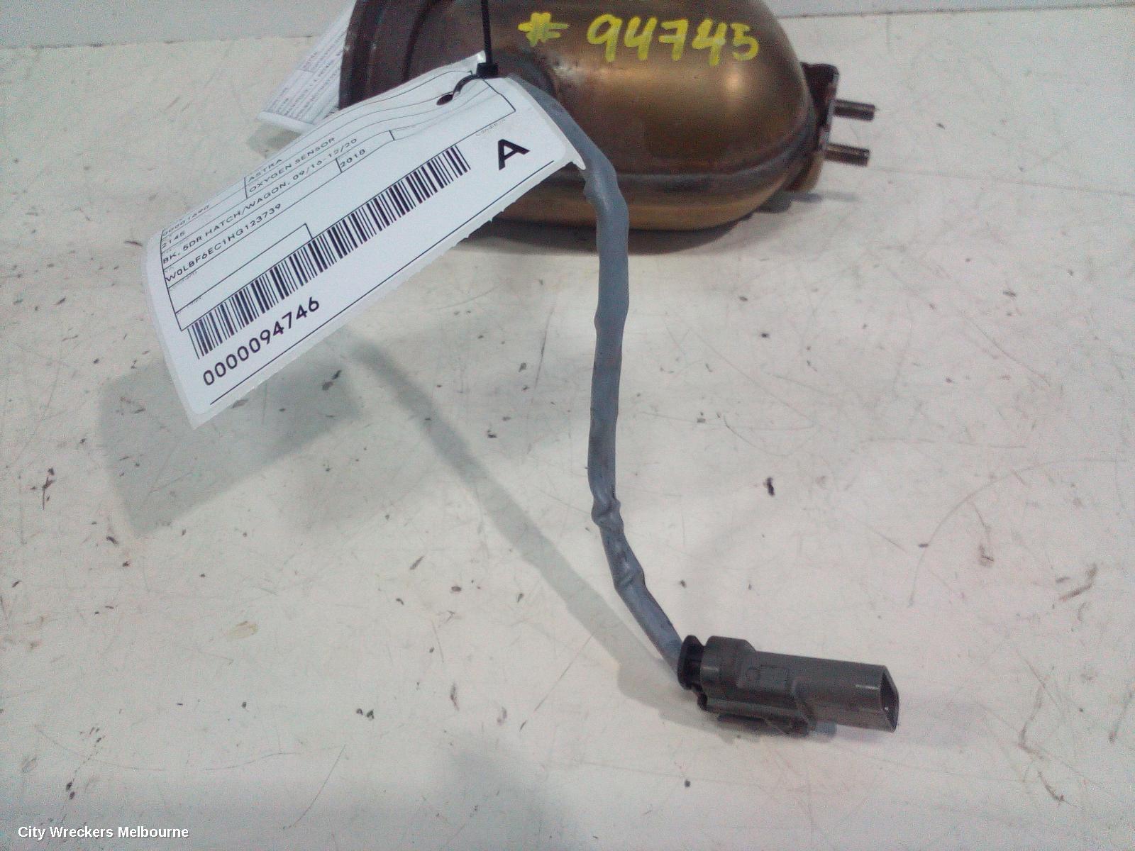 HOLDEN ASTRA OXYGEN SENSOR, BK, 5DR HATCH/WAGON, 09/2016 - 12/2020 - Image 1