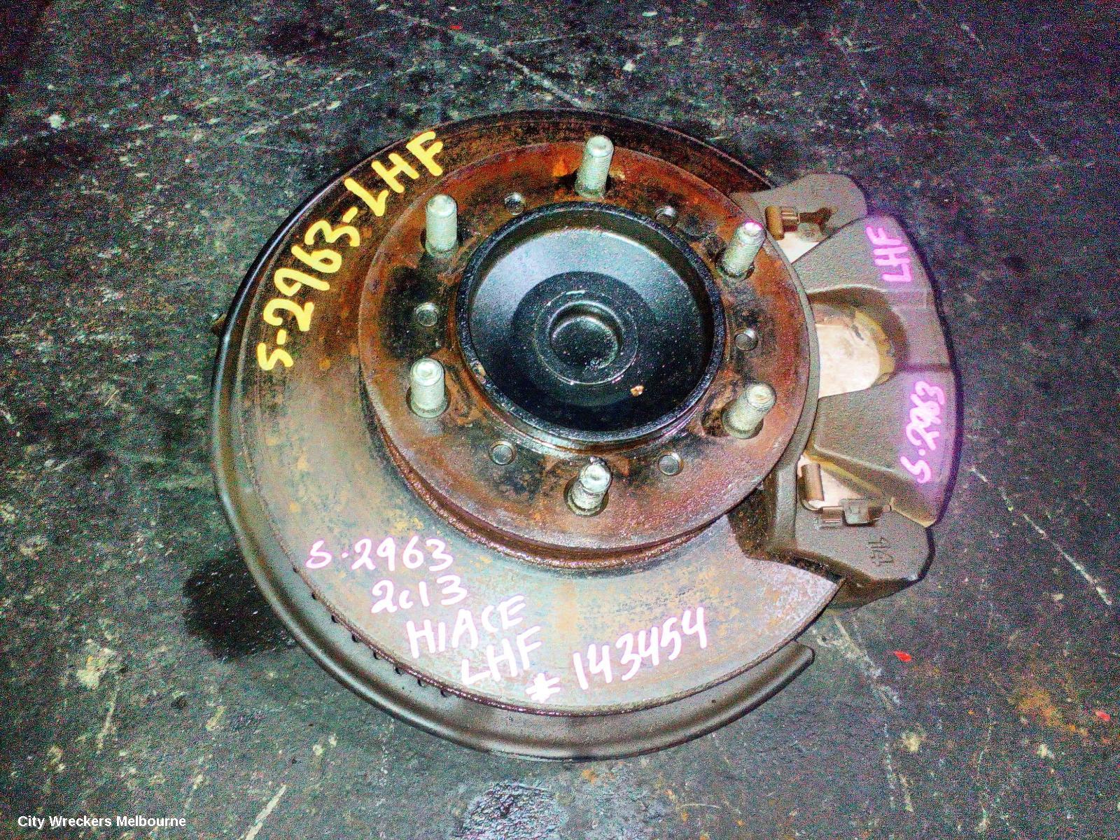TOYOTA HIACE LEFT FRONT HUB ASSEMBLY, TRH/KDH, ABS TYPE, 2WD, 01/2005 - 04/2019 - Image 1