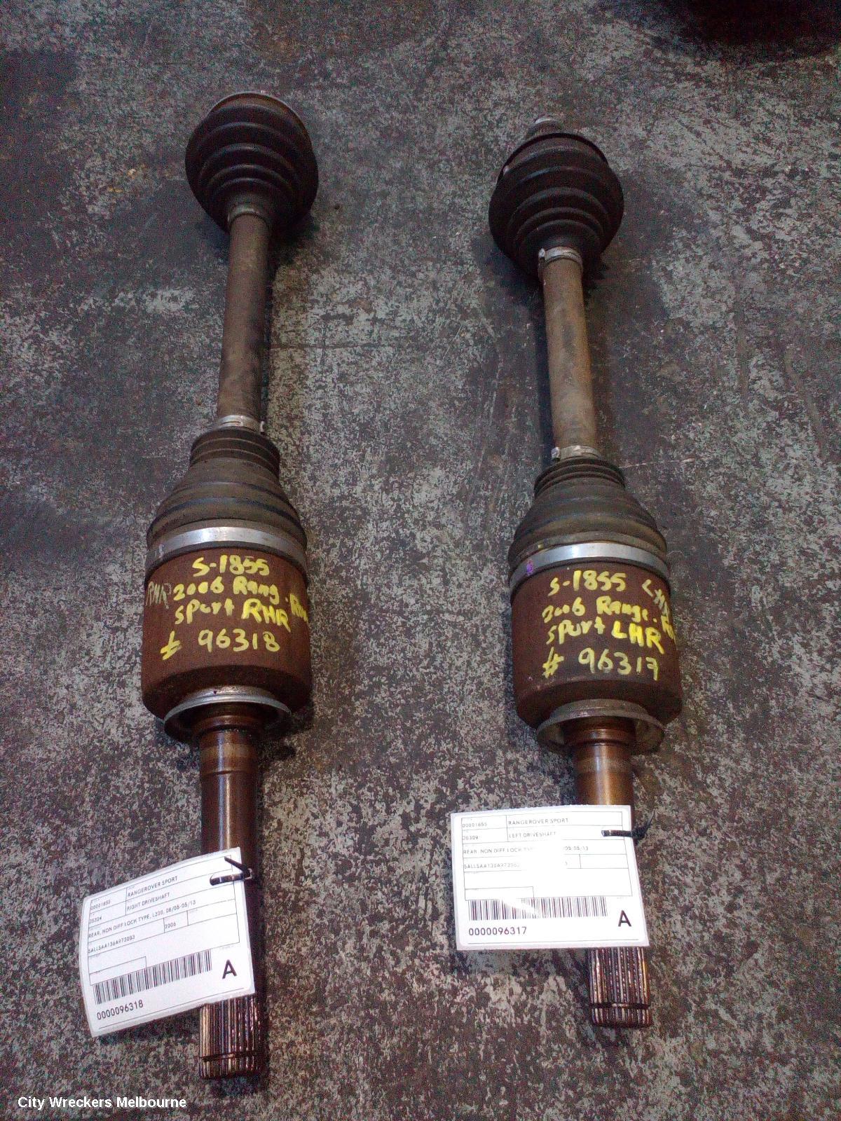 LAND ROVER RANGEROVER SPORT LEFT DRIVESHAFT, REAR, NON DIFF LOCK TYPE, L320, 08/2005 - 05/2013 - Image 2