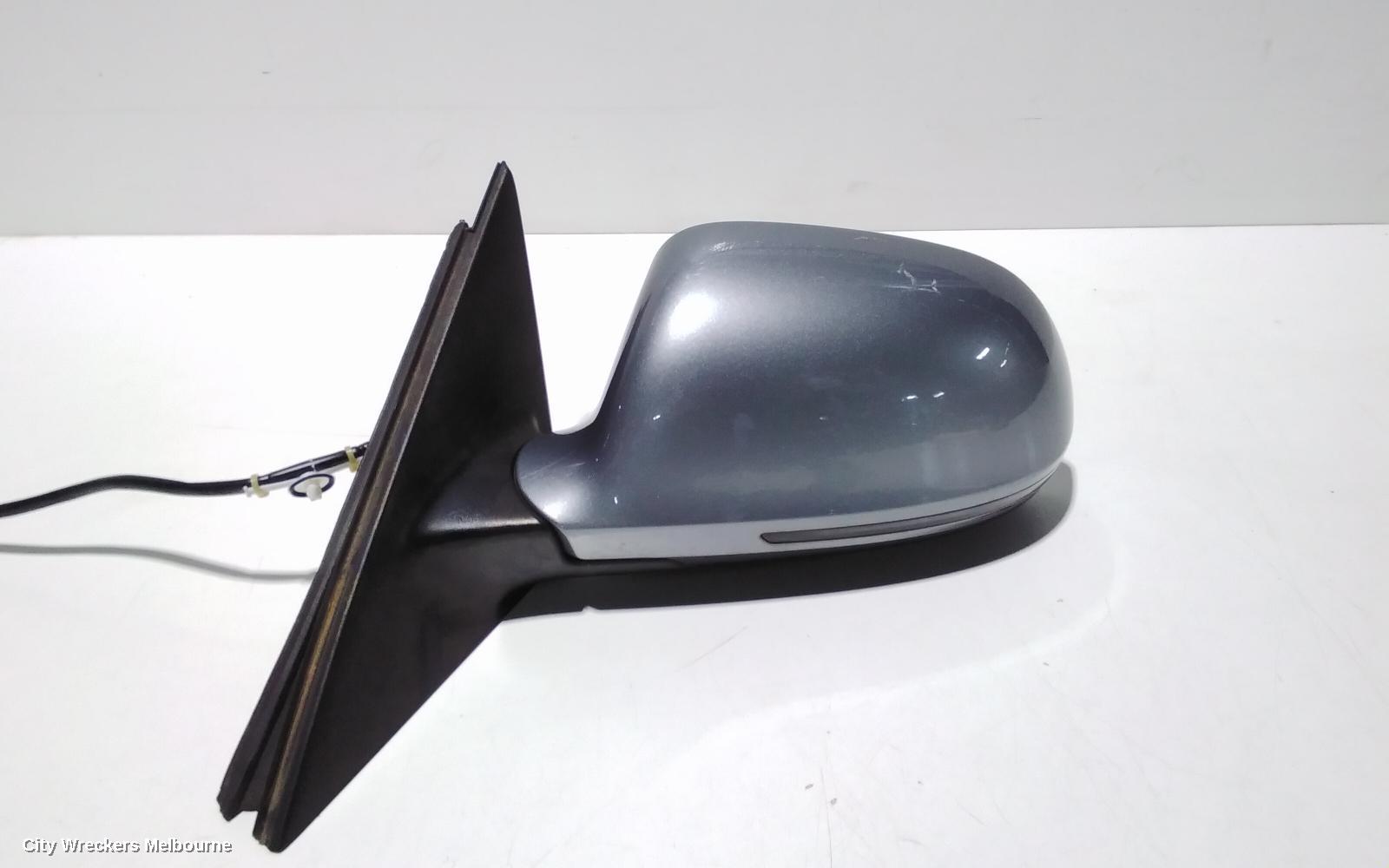 AUDI A4 LEFT DOOR MIRROR, B8 8K, A4, MANUAL FOLD, NO LANE CHANGE ASSIST TYPE, 1 PLUG (6 WIRE), 02/2008 - 05/2009 - Image 1