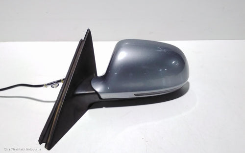 AUDI A4 LEFT DOOR MIRROR, B8 8K, A4, MANUAL FOLD, NO LANE CHANGE ASSIST TYPE, 1 PLUG (6 WIRE), 02/2008 - 05/2009 - Image 1