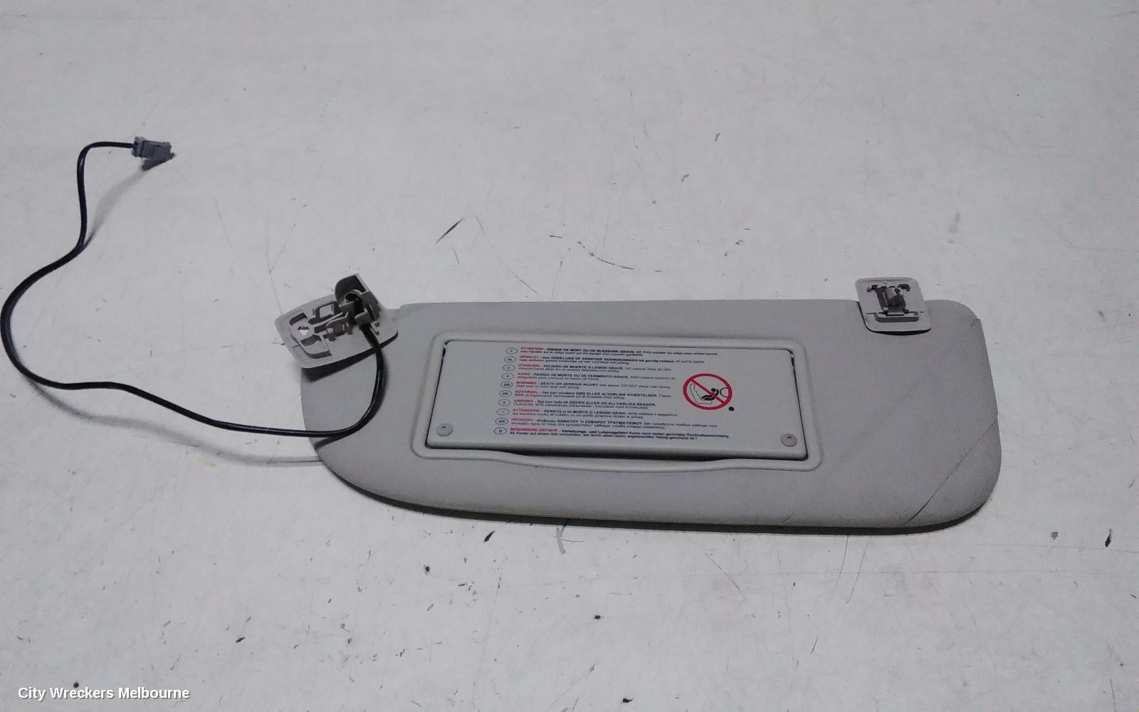 PEUGEOT 308 SUNVISOR, T7, LH SIDE, BLACK, 09/2007 - 01/2014 - Image 1