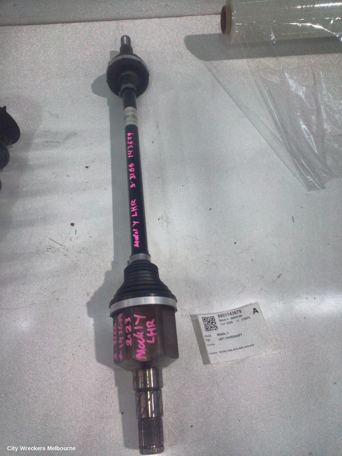 TESLA MODEL Y LEFT DRIVESHAFT, 1ST GEN, REAR, AUTO, RWD, 03/2022 - 02/2025 - Image 2