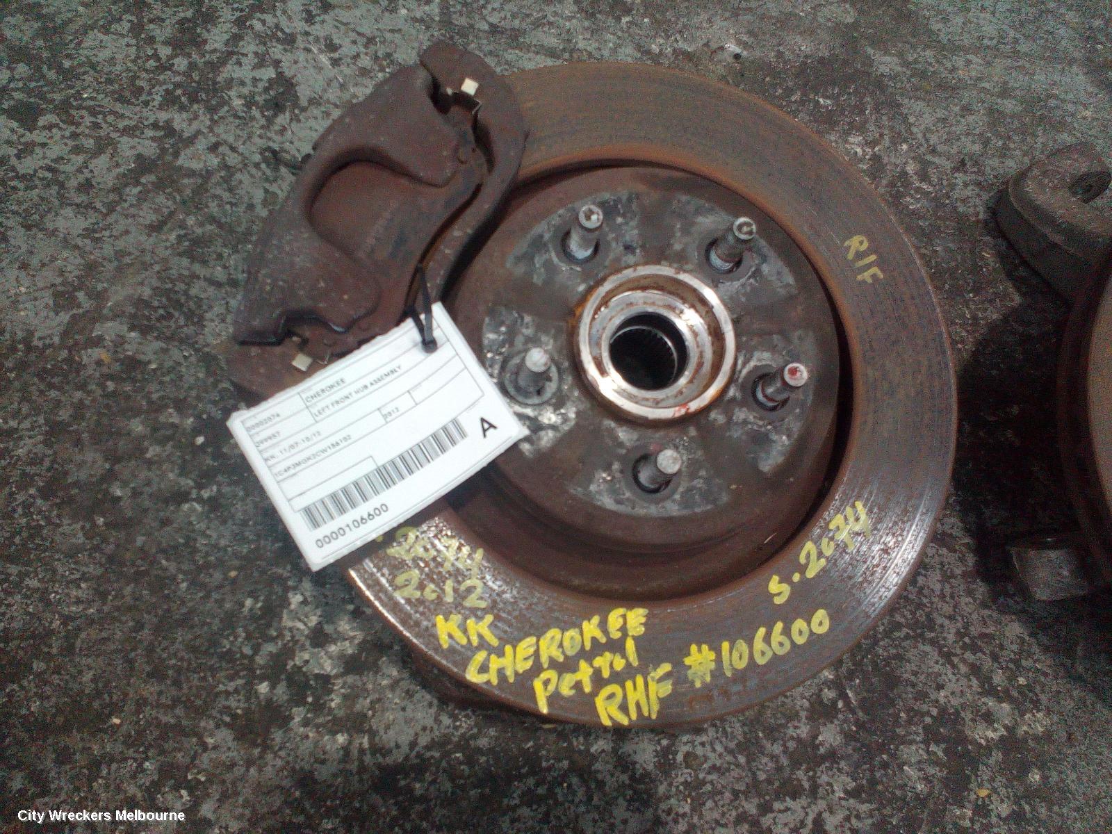 JEEP CHEROKEE LEFT FRONT HUB ASSEMBLY, KK, 11/2007 - 10/2012 - Image 2