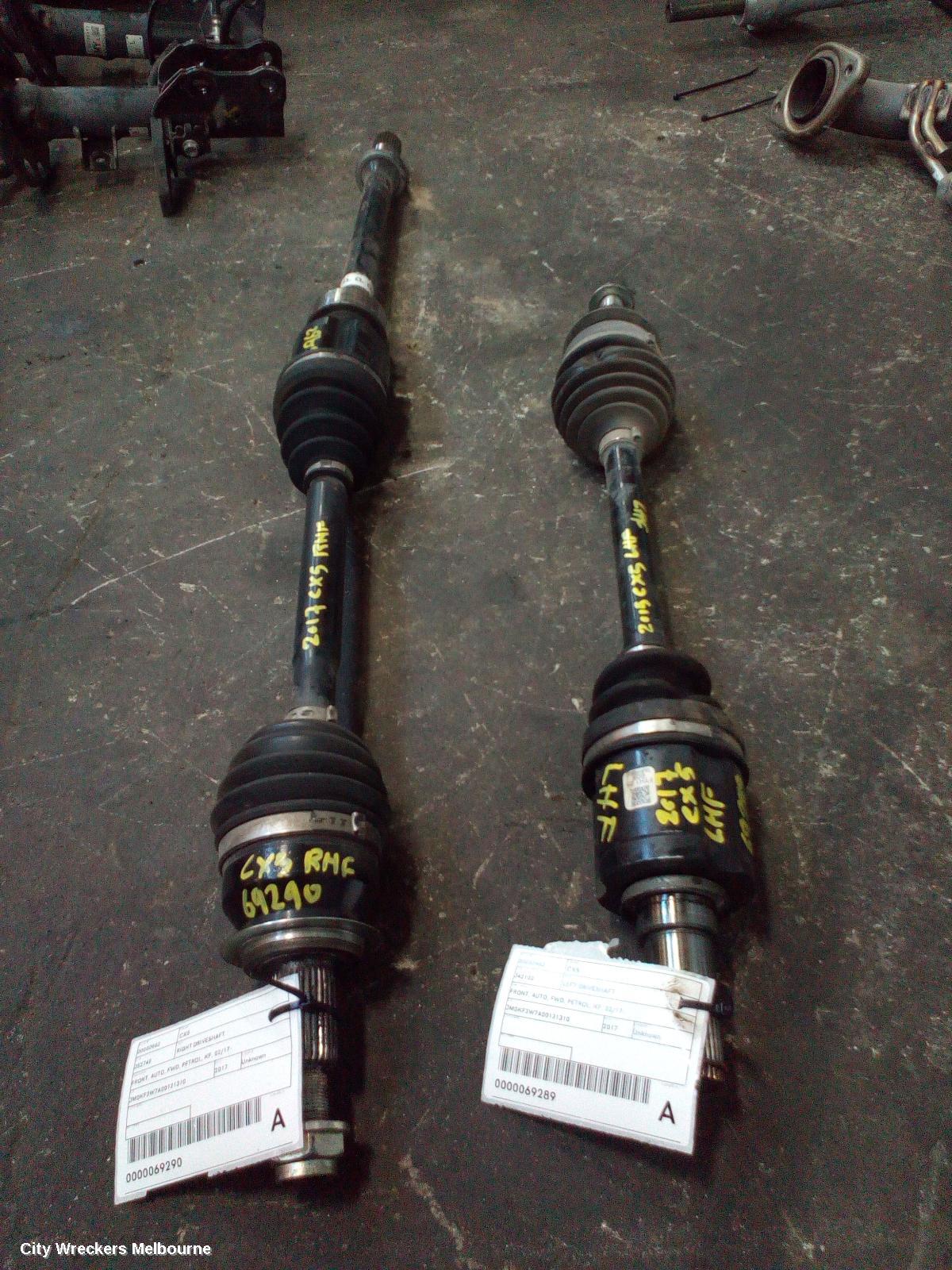 MAZDA CX5 LEFT DRIVESHAFT, FRONT, AUTO, FWD, PETROL, KF, 02/2017 ONWARDS - Image 2