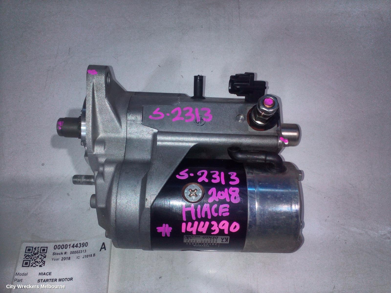 TOYOTA HIACE STARTER, DIESEL, 3.0, 1KD-FTV, TURBO, AUTO T/M TYPE, KDH, 09/2006 - 04/2019 - Image 2