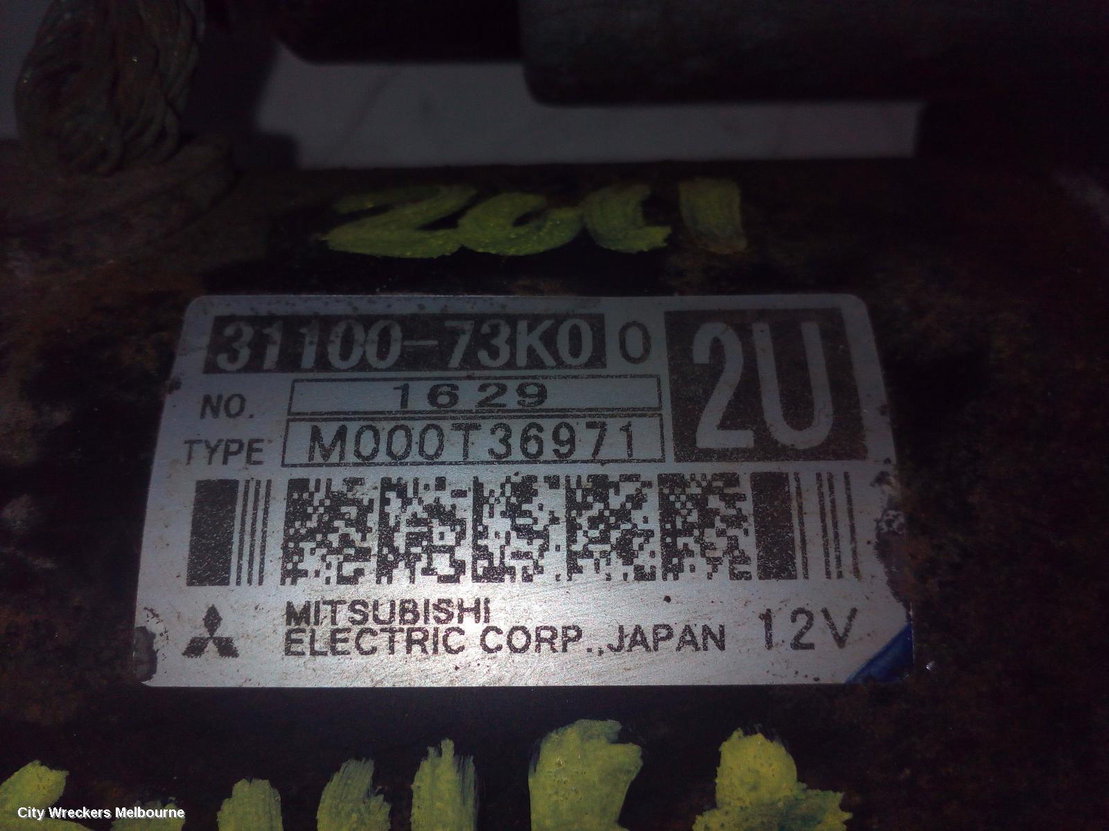 SUZUKI SWIFT STARTER, PETROL, 1.4, K14B, FZ, (VIN JSAFZC), 08/2010 - 03/2017 - Image 2