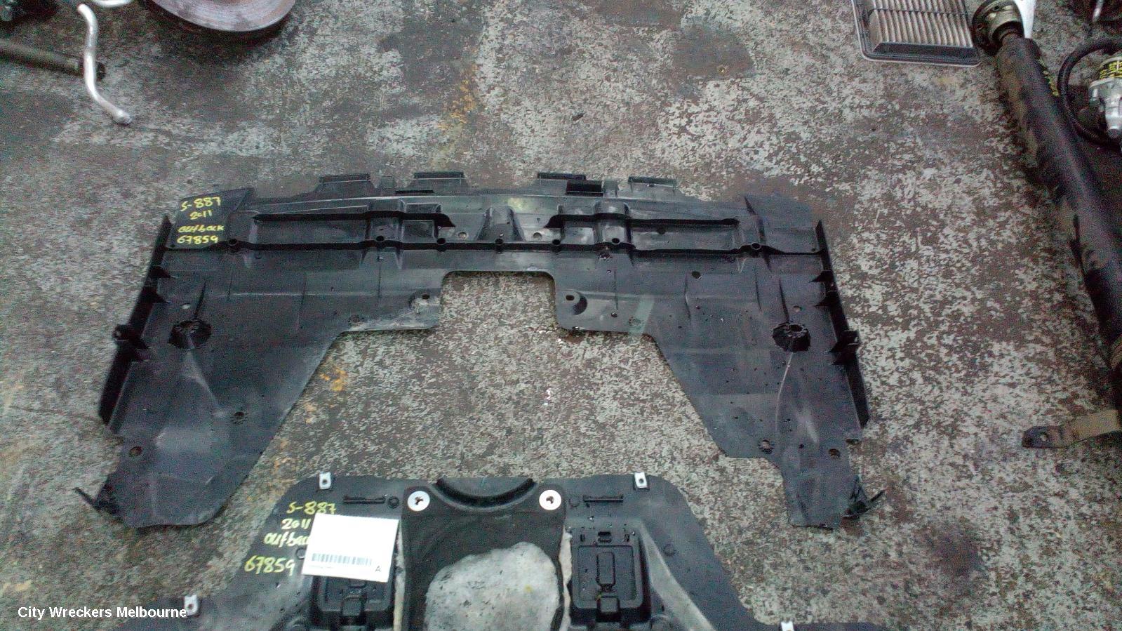 SUBARU OUTBACK LOWER ENGINE SPLASH TRAY, LOWER ENGINE SPLASH TRAY, 5TH GEN, 09/2009 - 11/2014 - Image 2